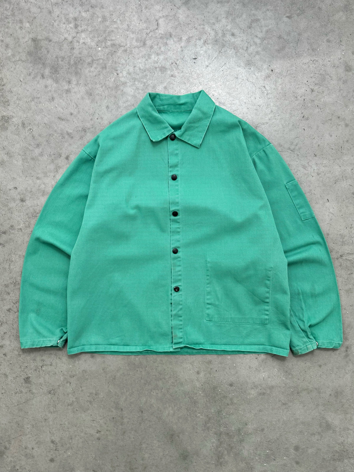 FADED GREEN WELDER JACKET - 1990S
