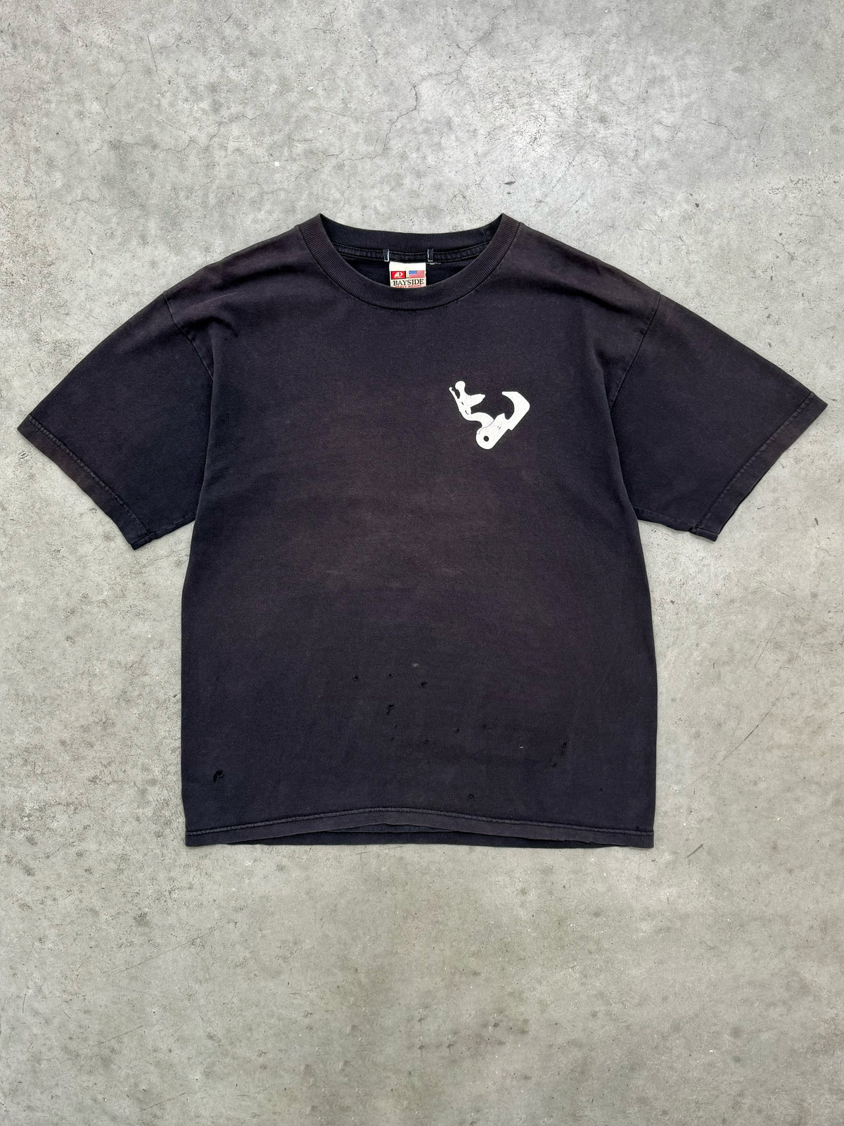 SUN FADED BLACK "MODERN MUSKET" TEE - 1990S