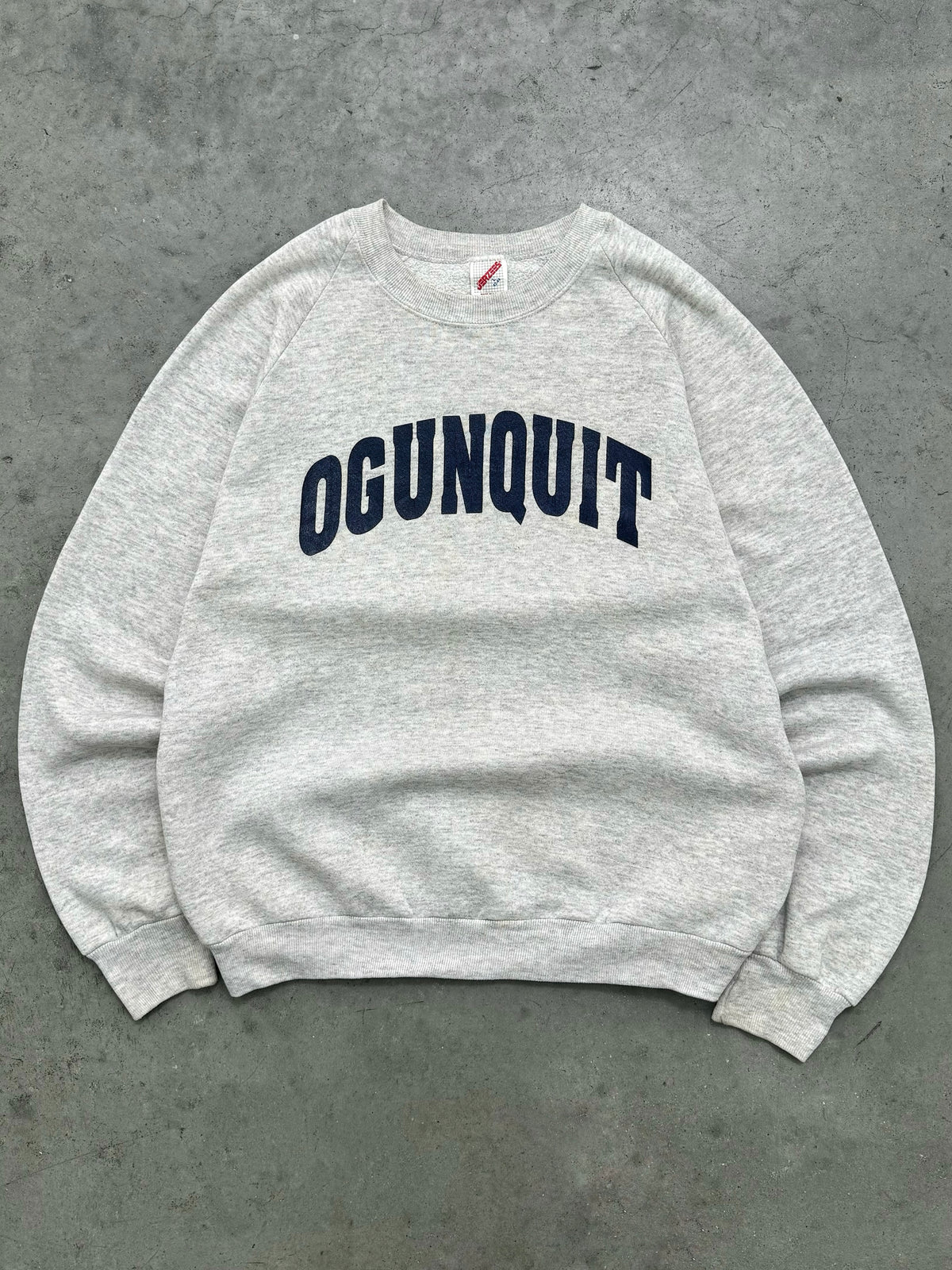 HEATHER GREY "OGUNQUIT" CREWNECK - 1990S