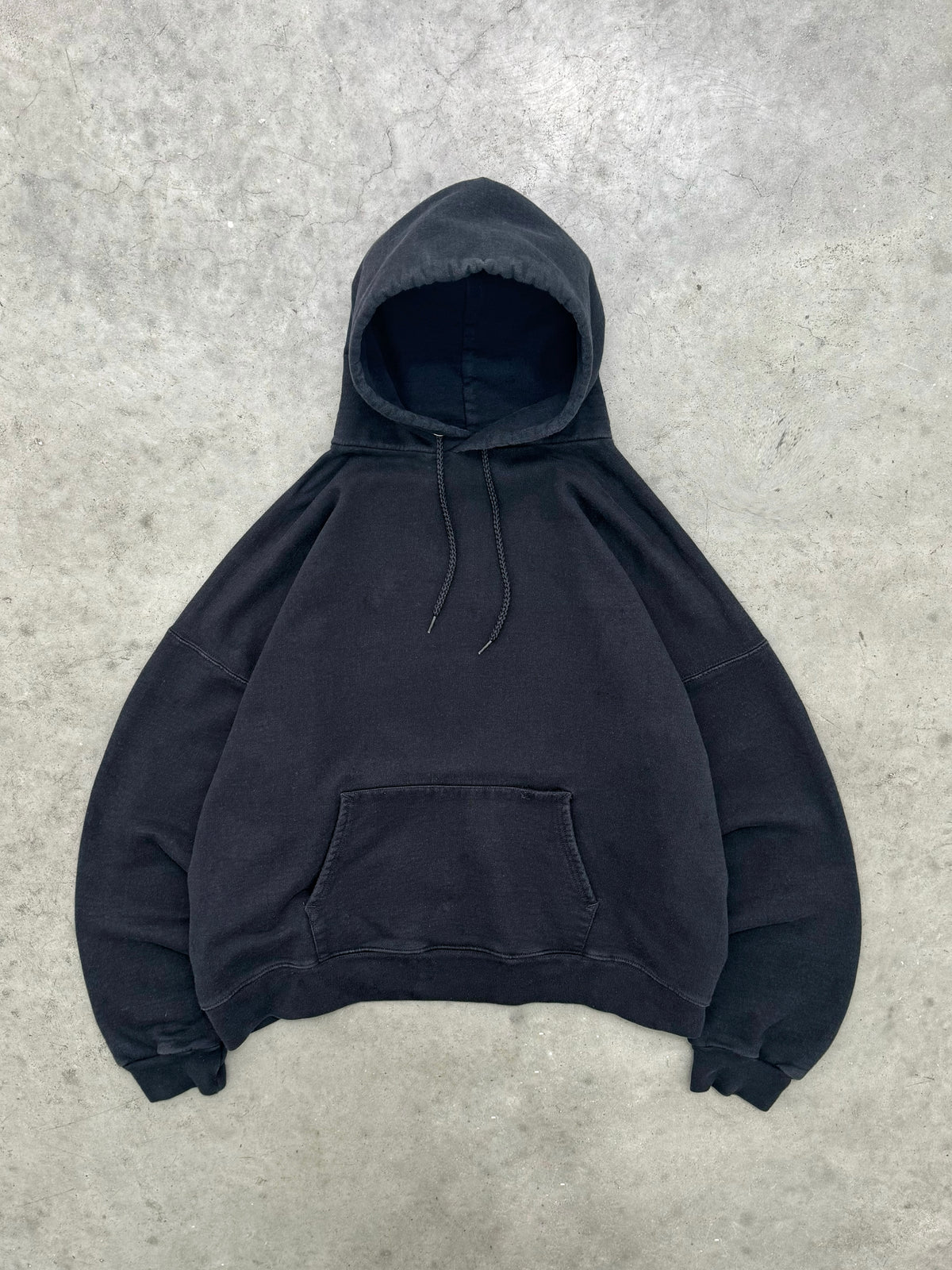FADED BLACK HOODIE - 1990S