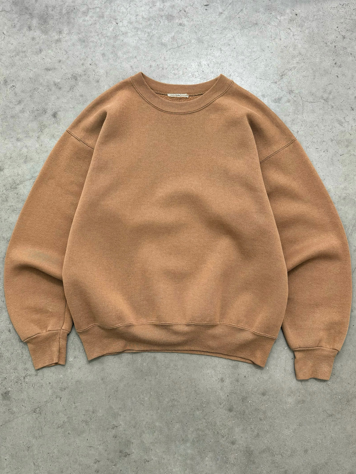 FADED COFFEE BROWN CREWNECK - 1990S