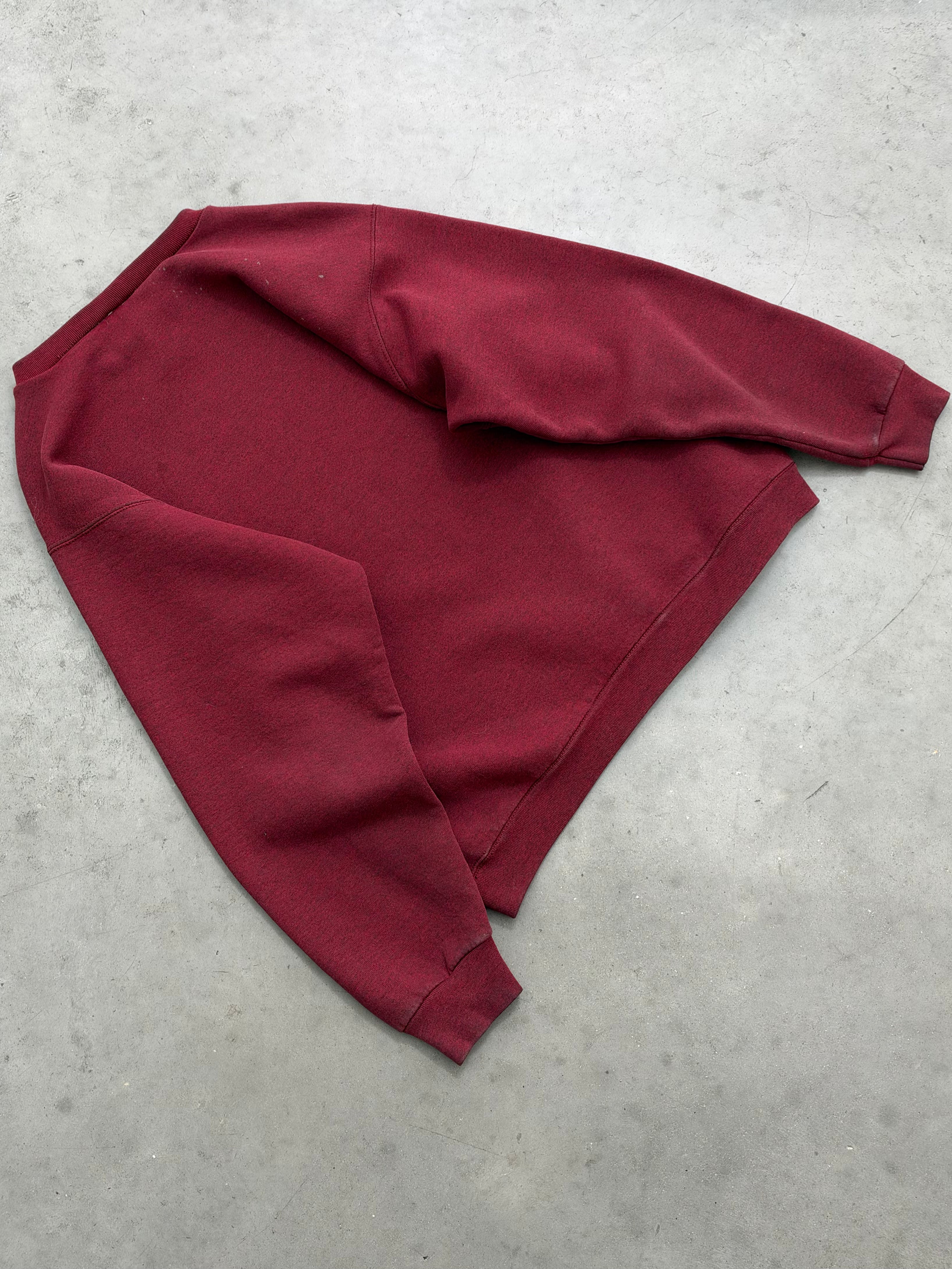 FADED MAROON WILSON CREWNECK - 1990S