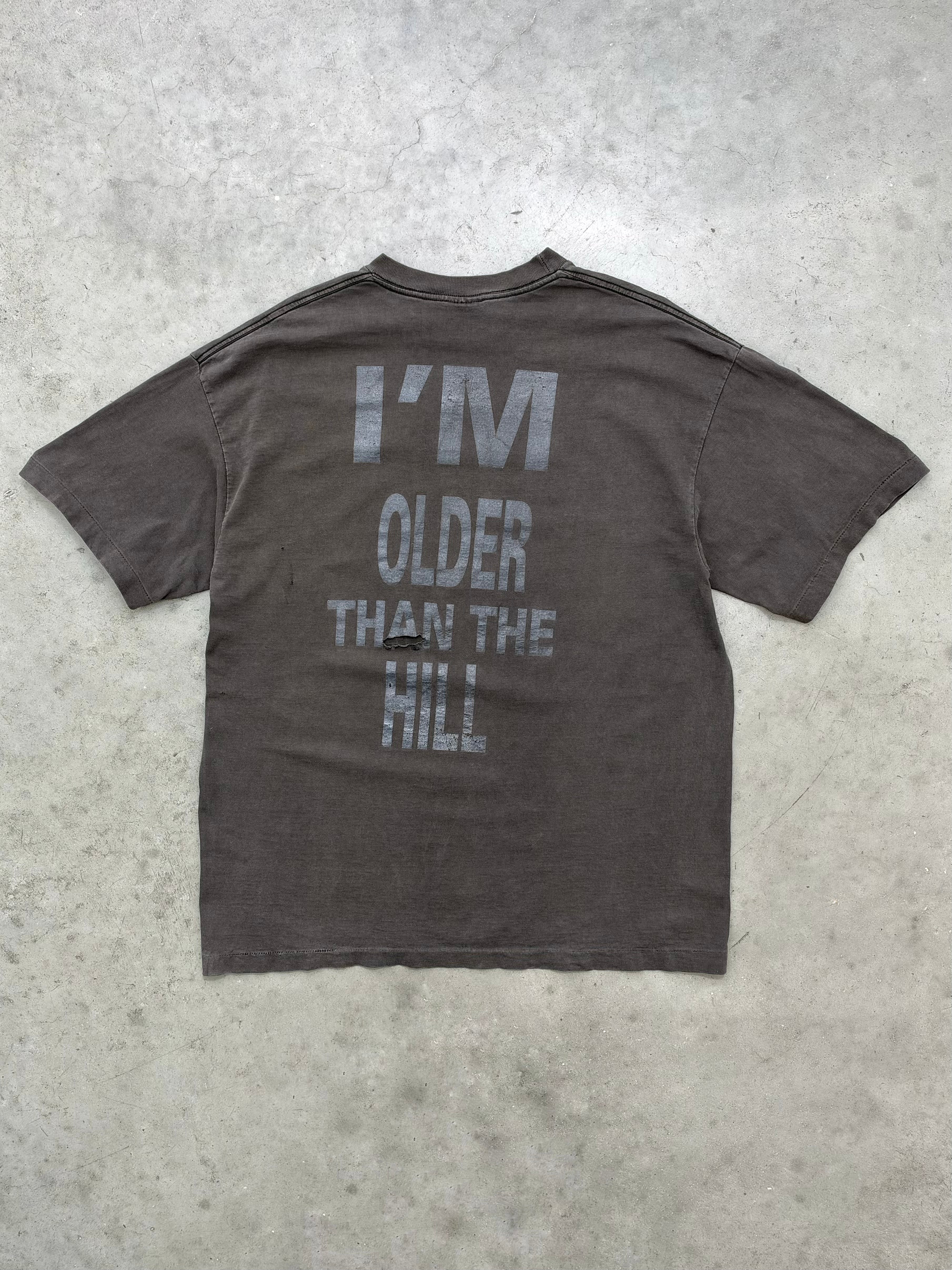 SUN FADED BLACK ON BLACK "IM NOT OVER THE HILL" - 1990S