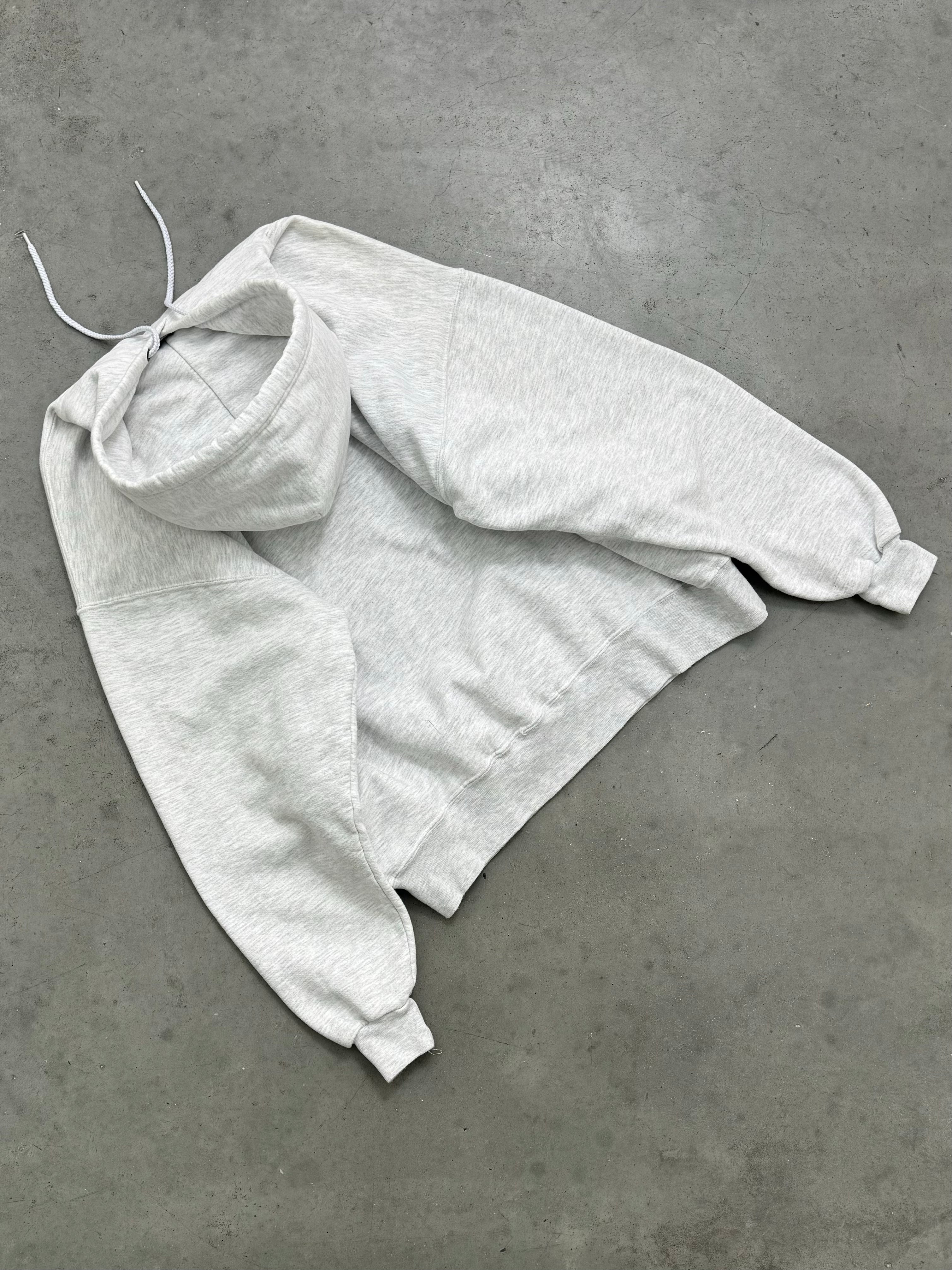 HEATHER GREY HEAVYWEIGHT HOODIE - 1990S