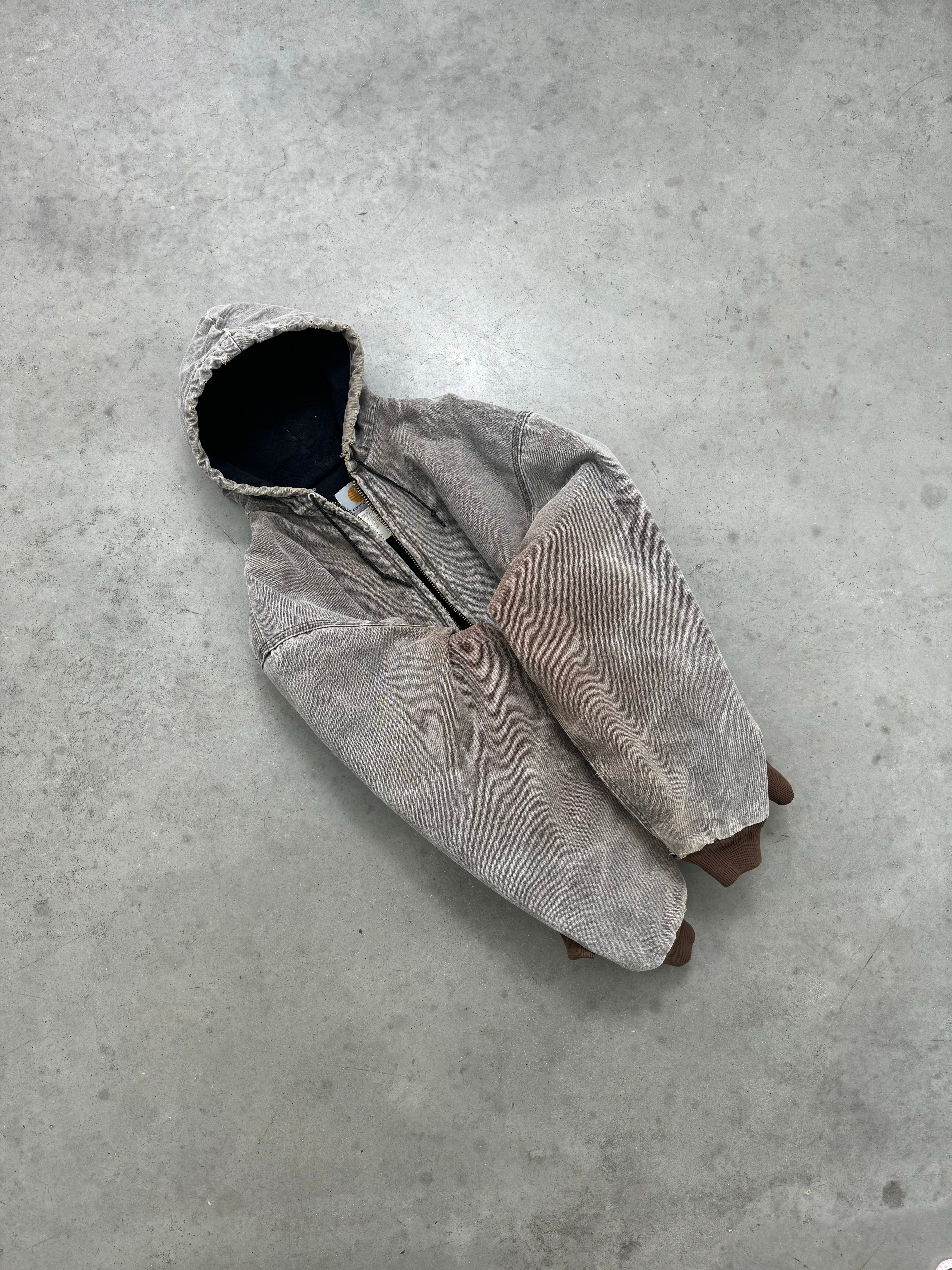 SUN FADED BROWN CARHARTT ACTIVE JACKET - 1990S