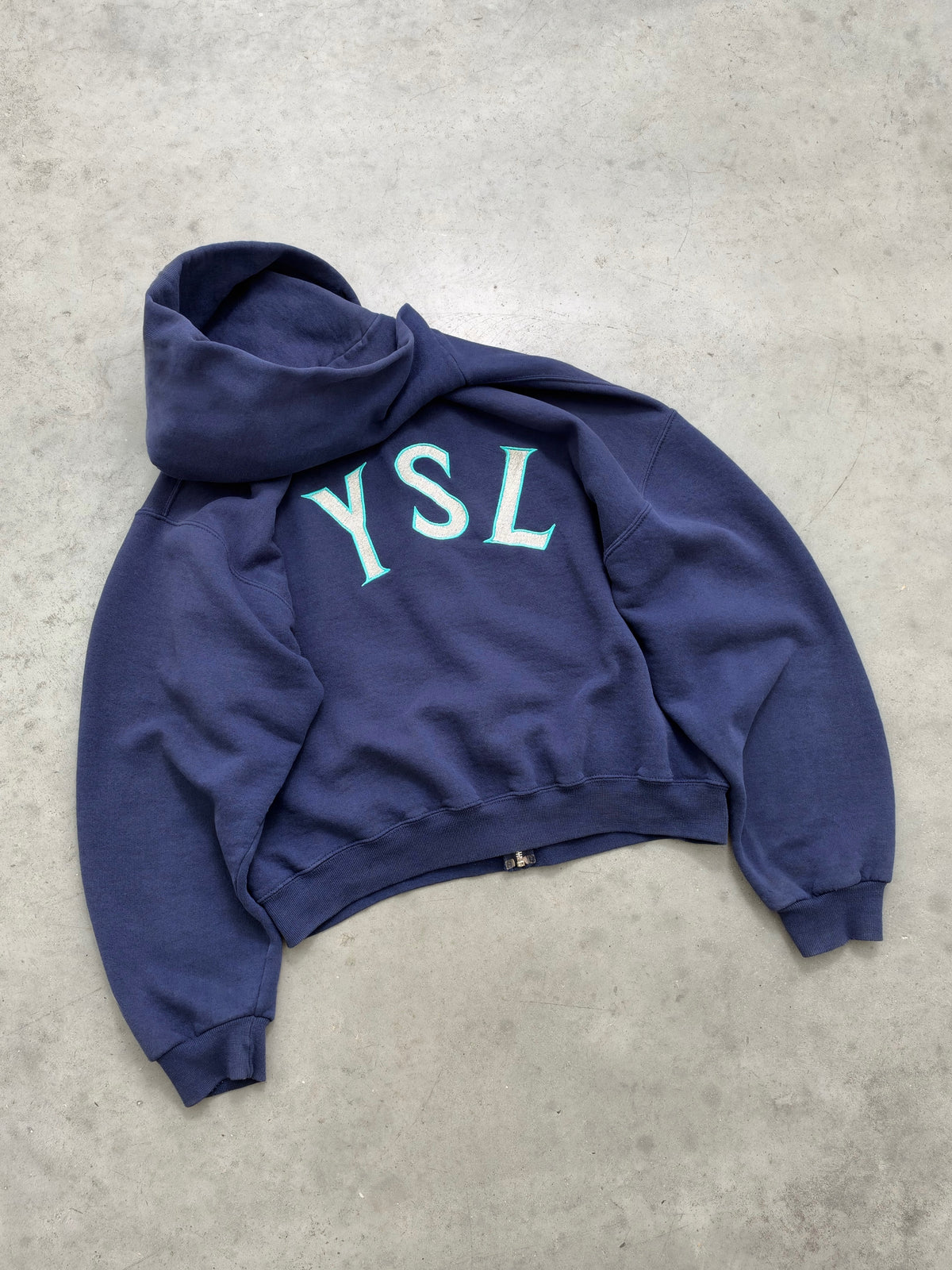 "YSL" RUSSELL ZIP-UP HOODIE - 2000S
