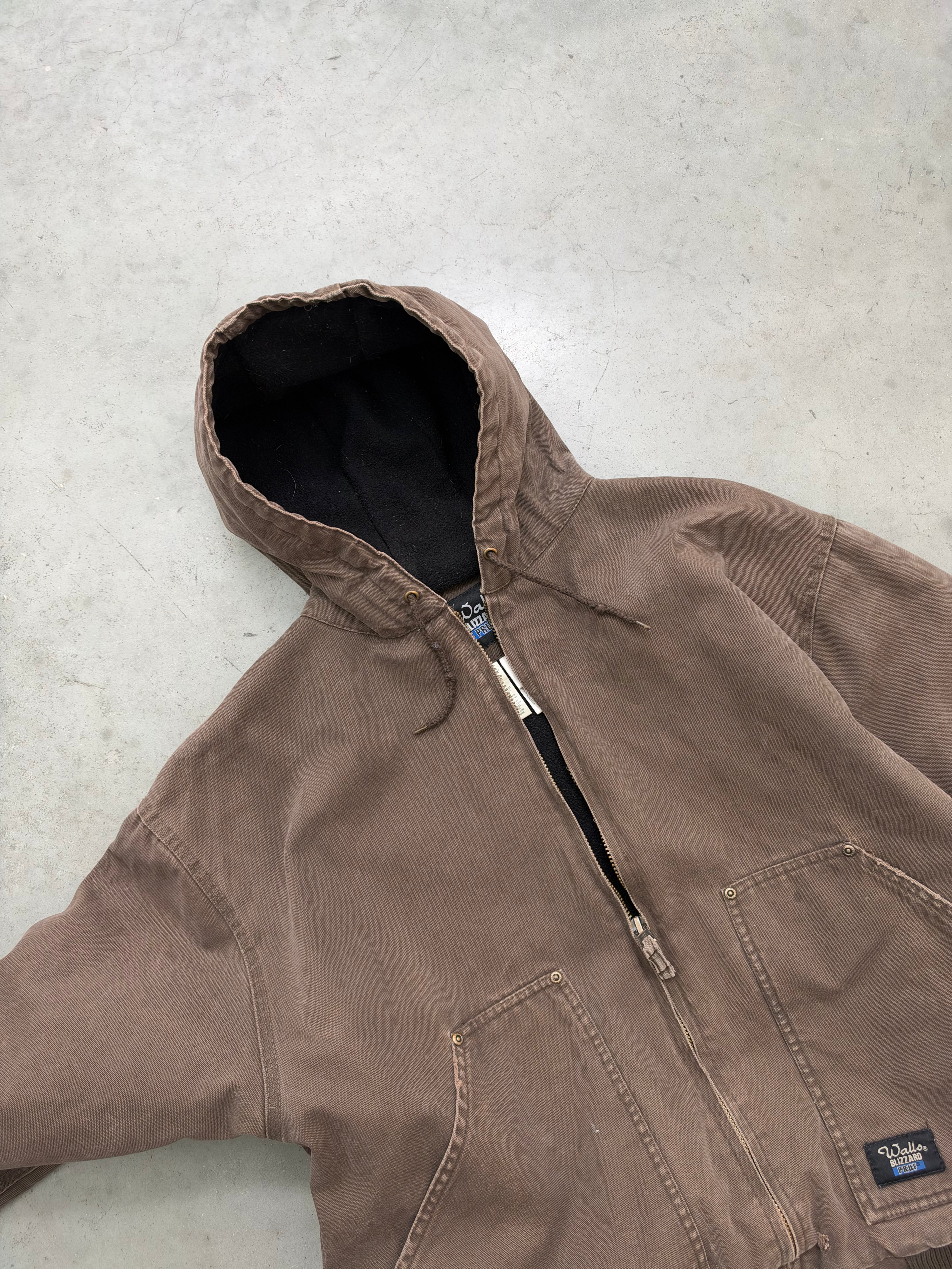 FADED ESPRESSO BROWN WALLS WORK JACKET - 1990S