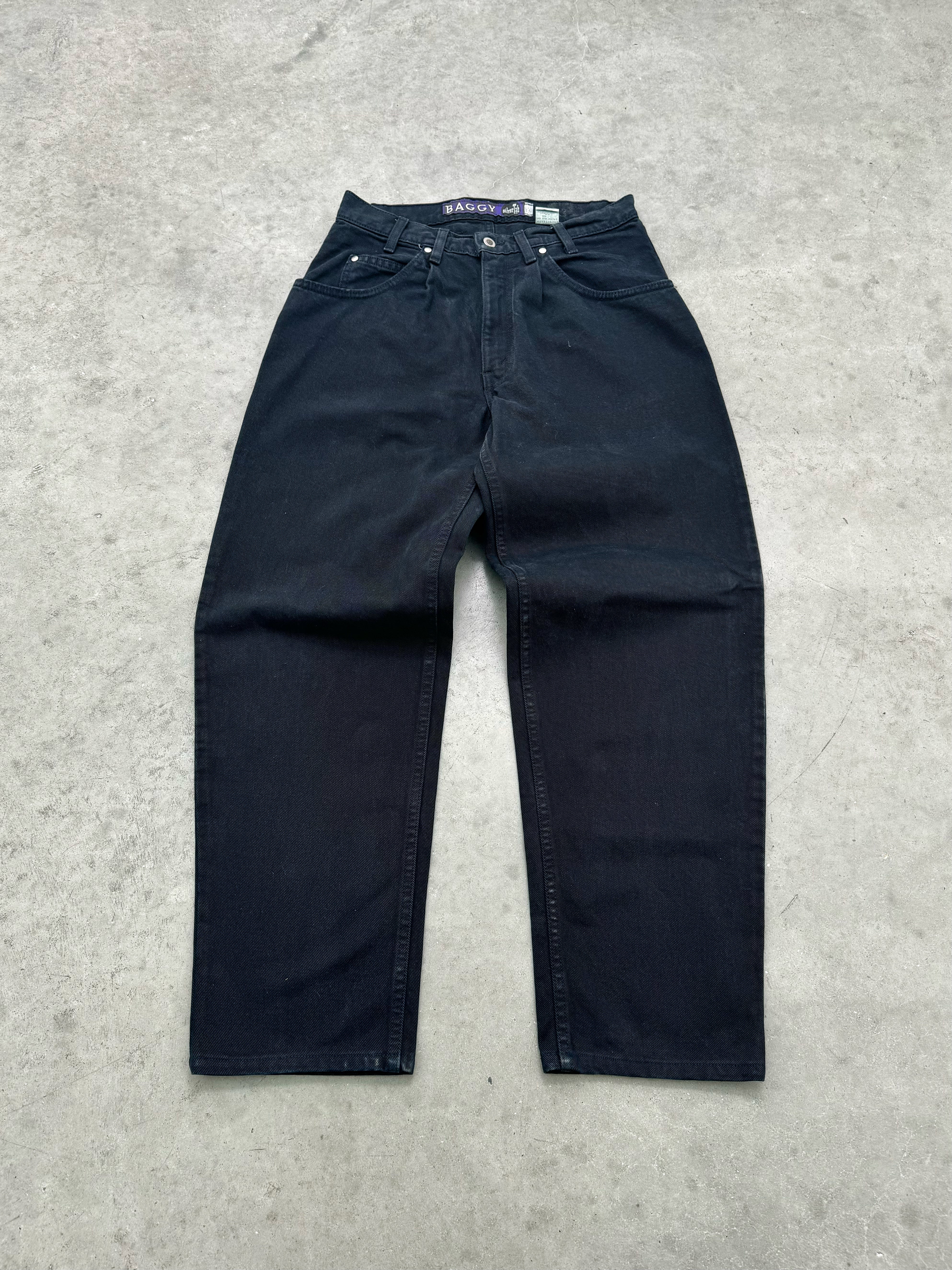 LEVI’S MADE IN USA BLACK SILVERTAB BAGGY JEANS - 1990S