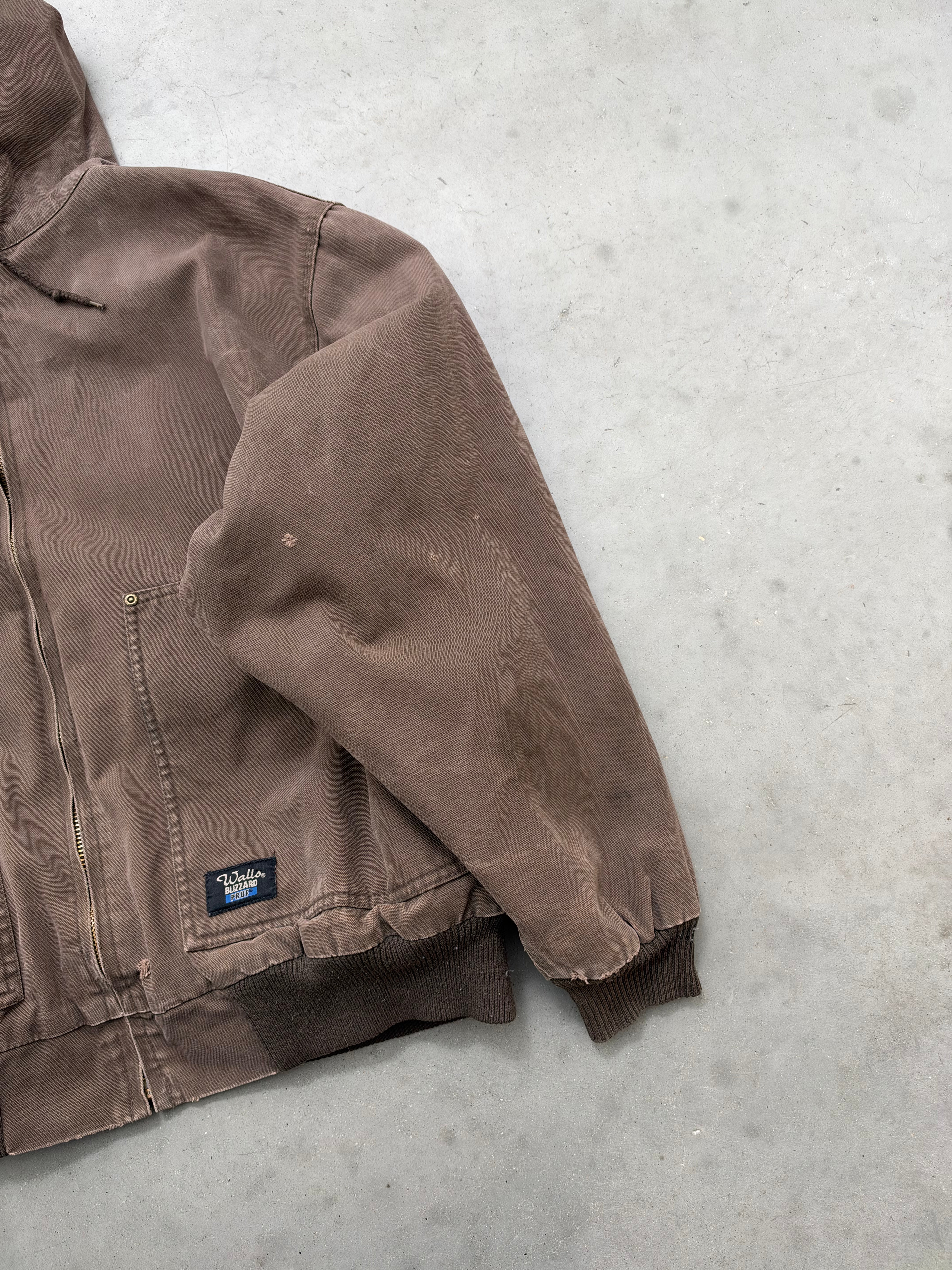FADED ESPRESSO BROWN WALLS WORK JACKET - 1990S