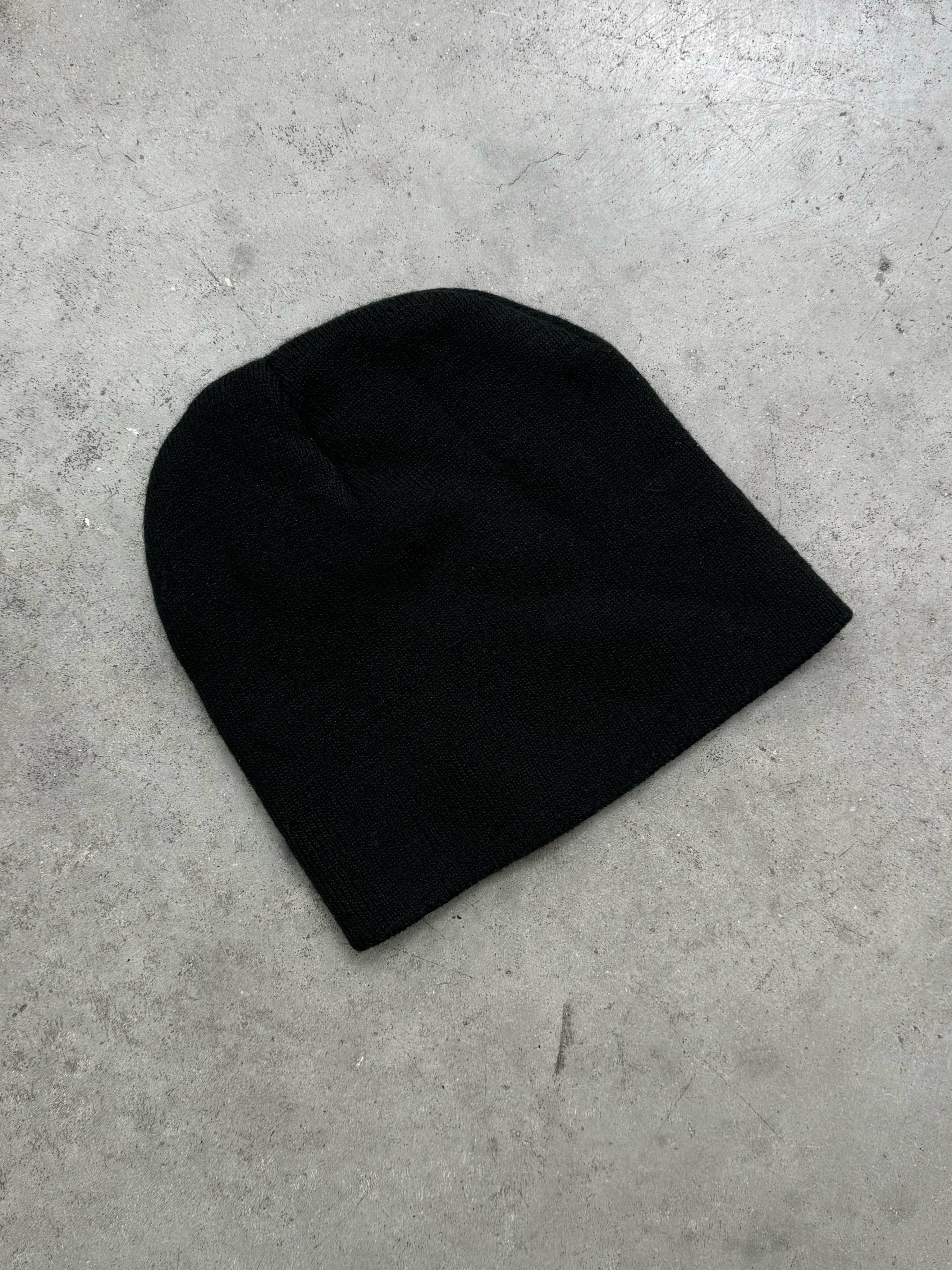 BLACK MERCEDES BENZ BEANIE - 2000S