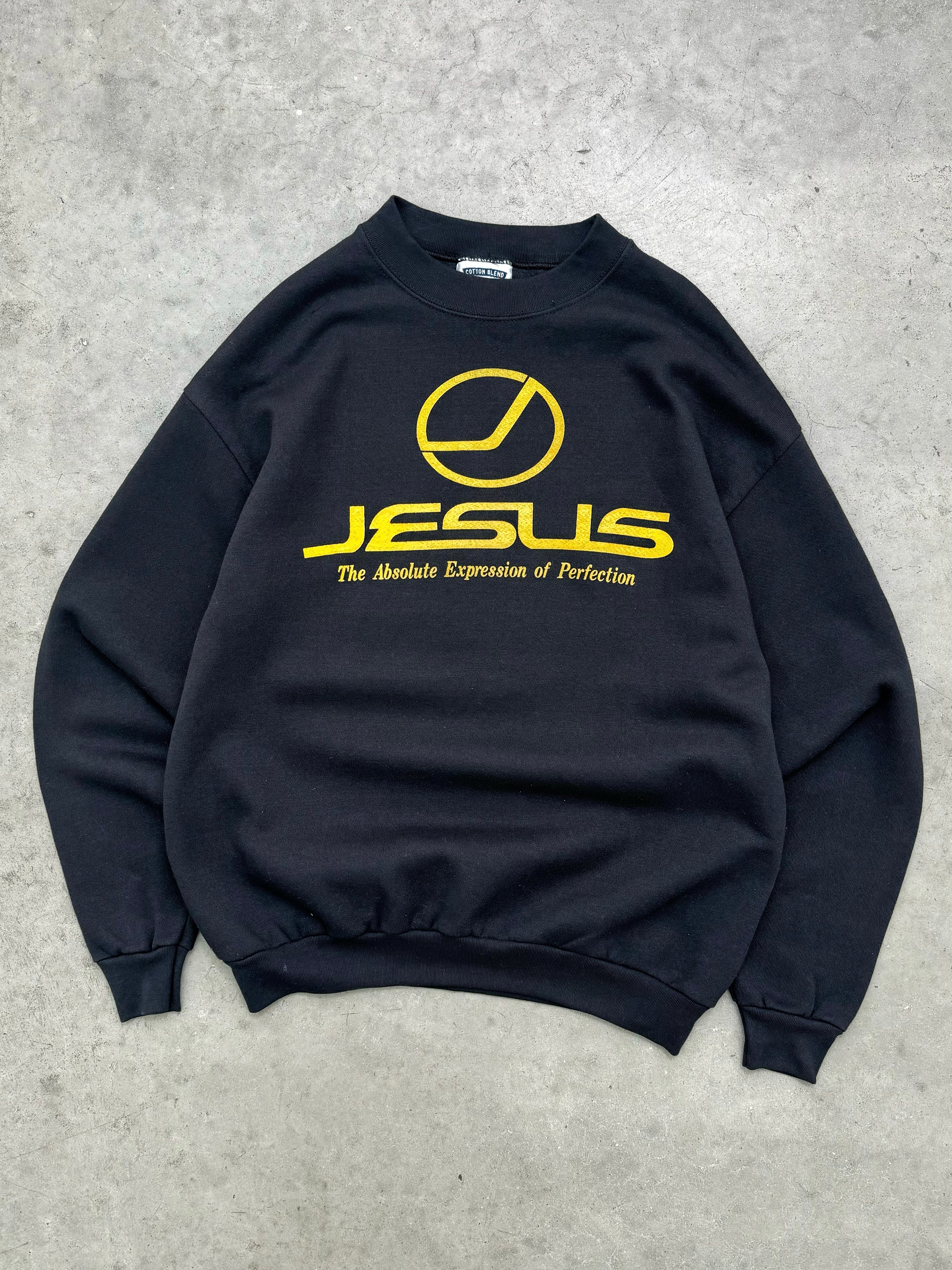 BLACK “JESUS” CREWNECK - 1990S