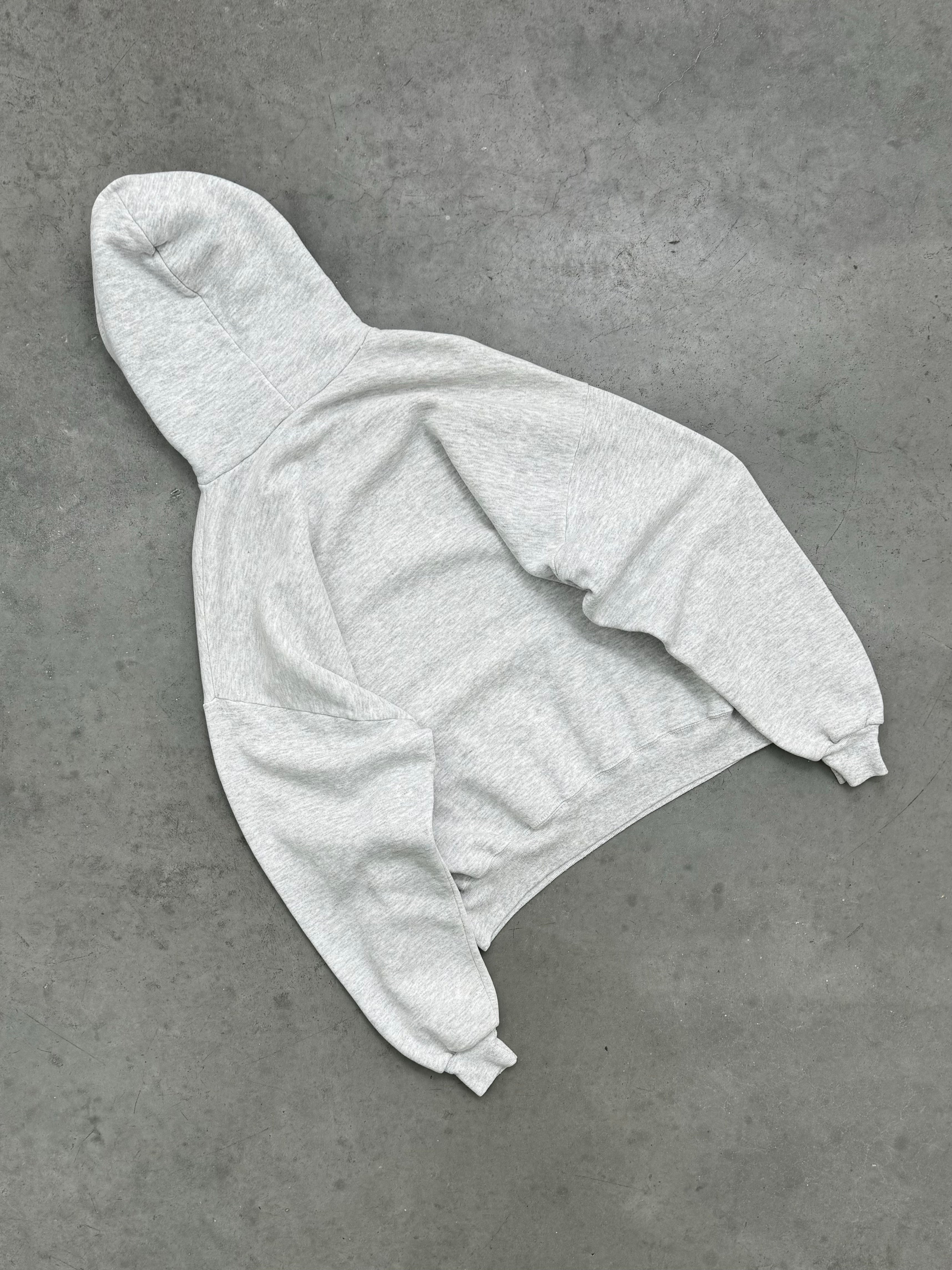 HEATHER GREY MADE IN USA HOODIE - 1980S