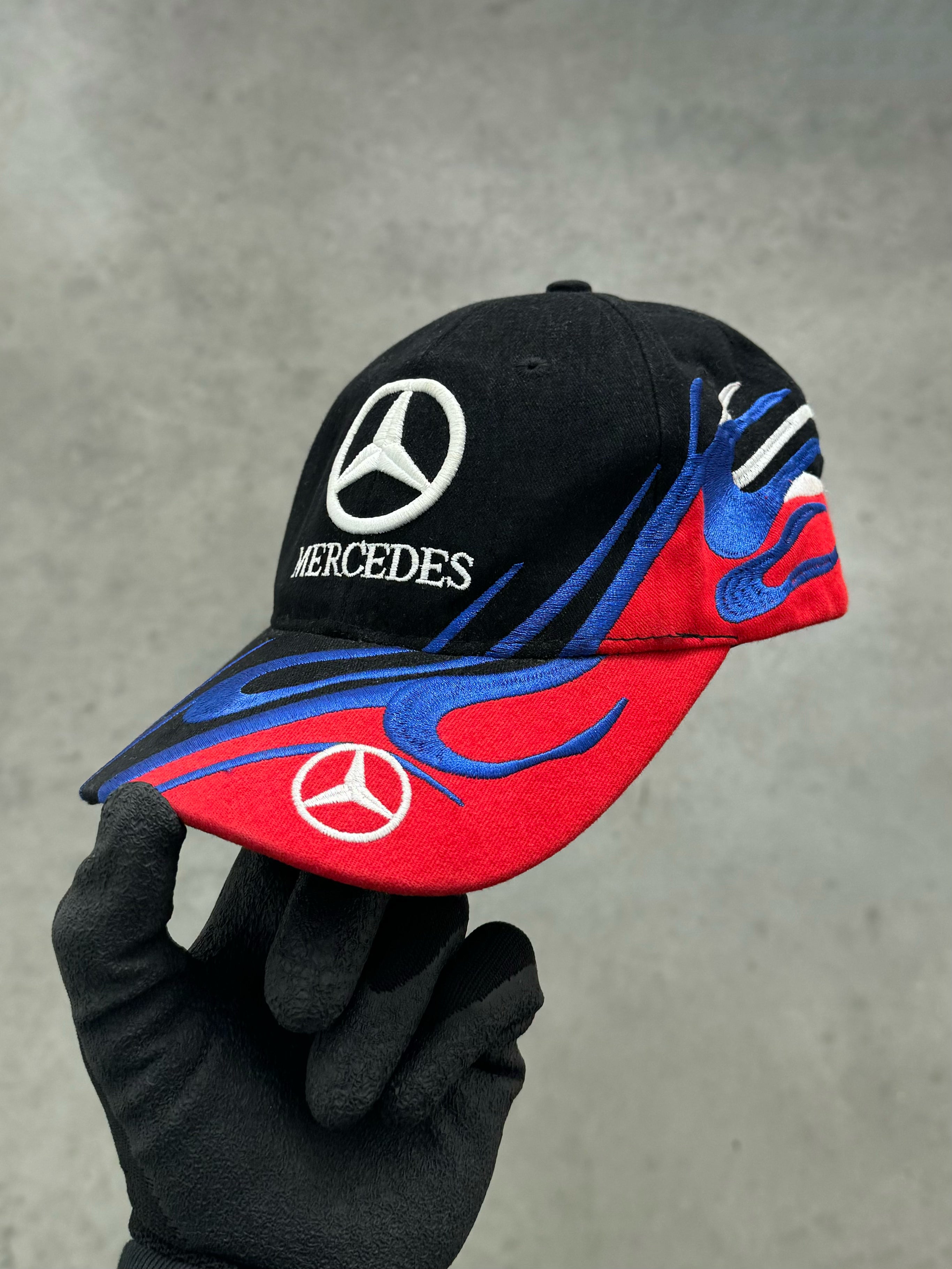 MERCEDES BENZ RACING STRAPBACK HAT - 2000S