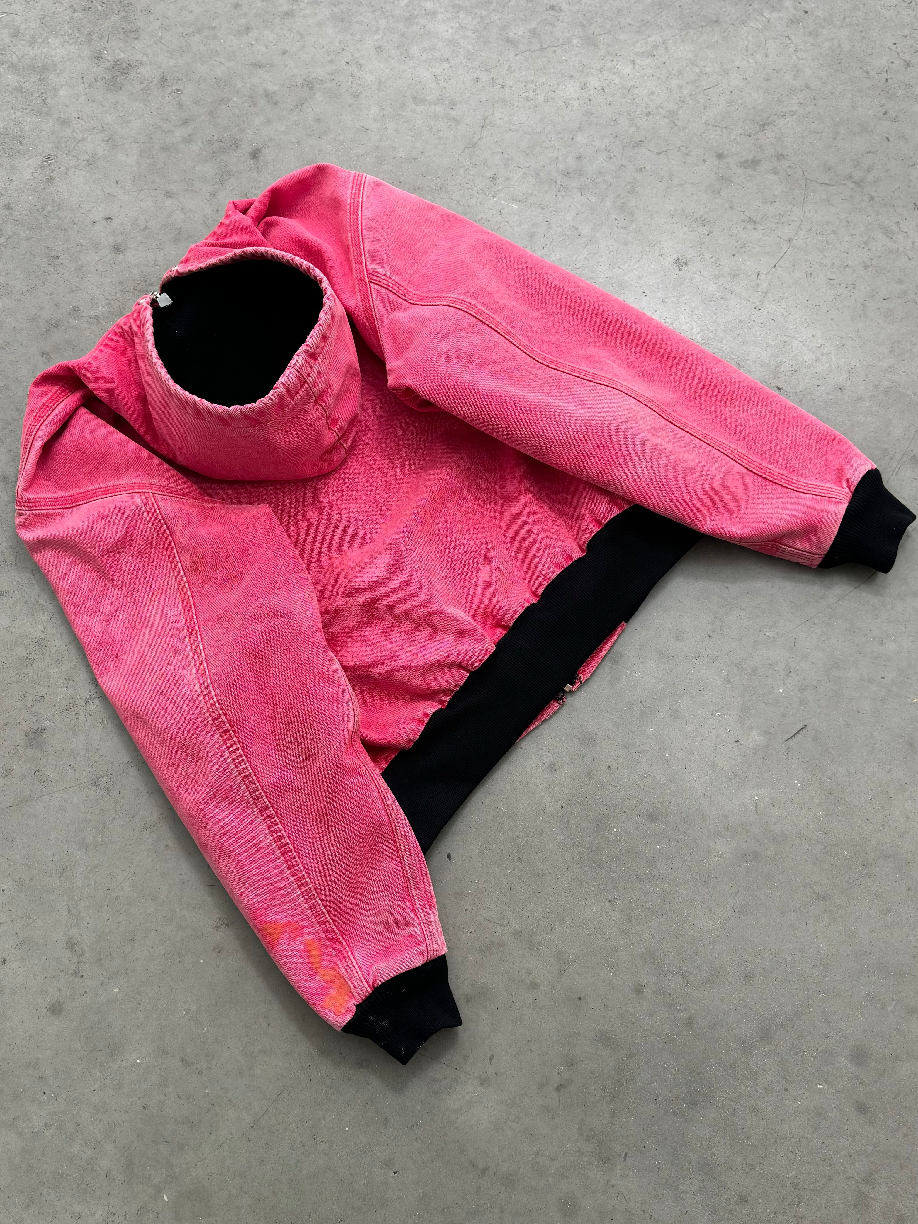 SUN FADED RED/PINK CARHARTT ACTIVE JACKET - 1990S