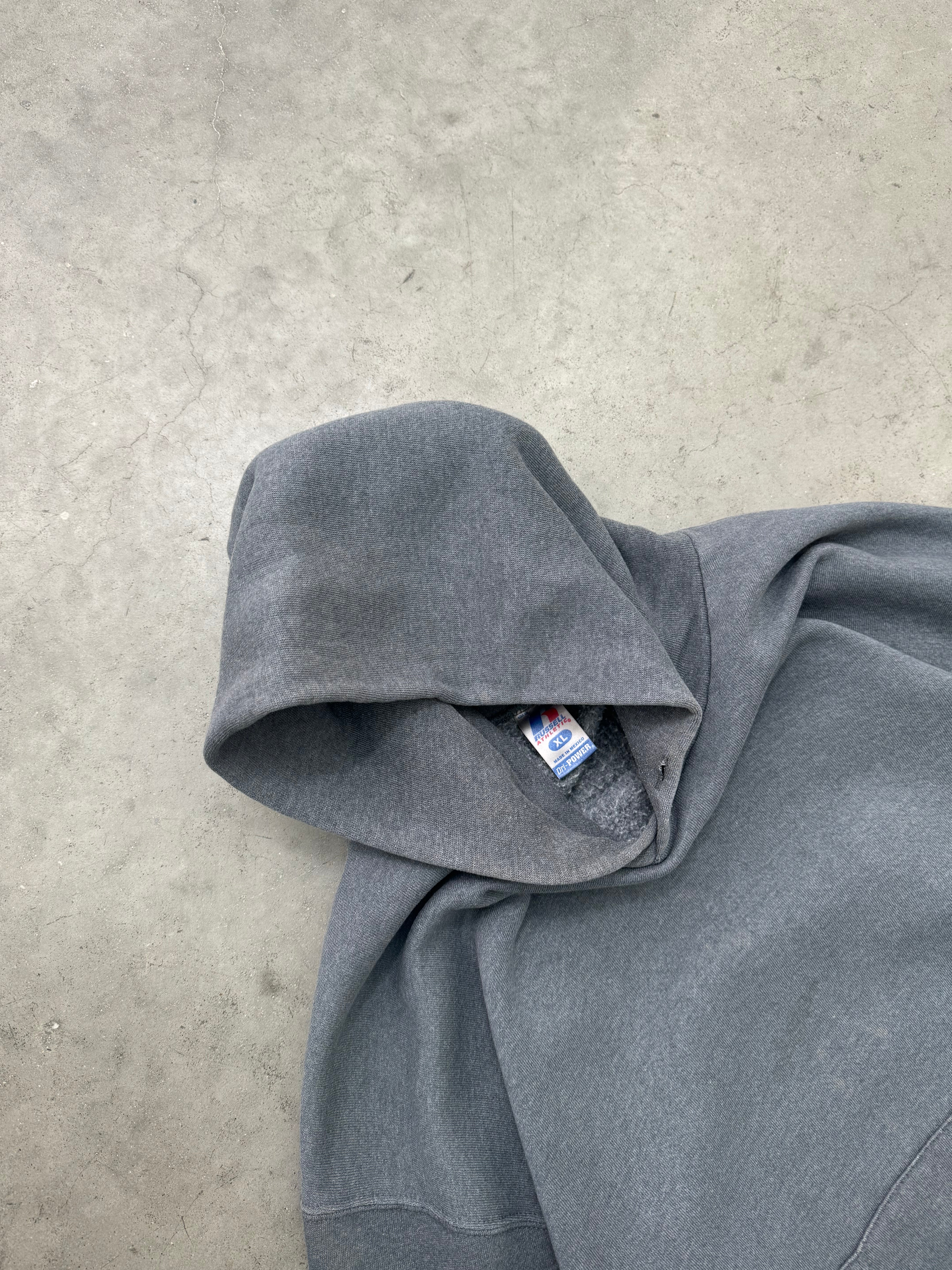 FADED CHARCOAL RUSSELL HOODIE - 2000S