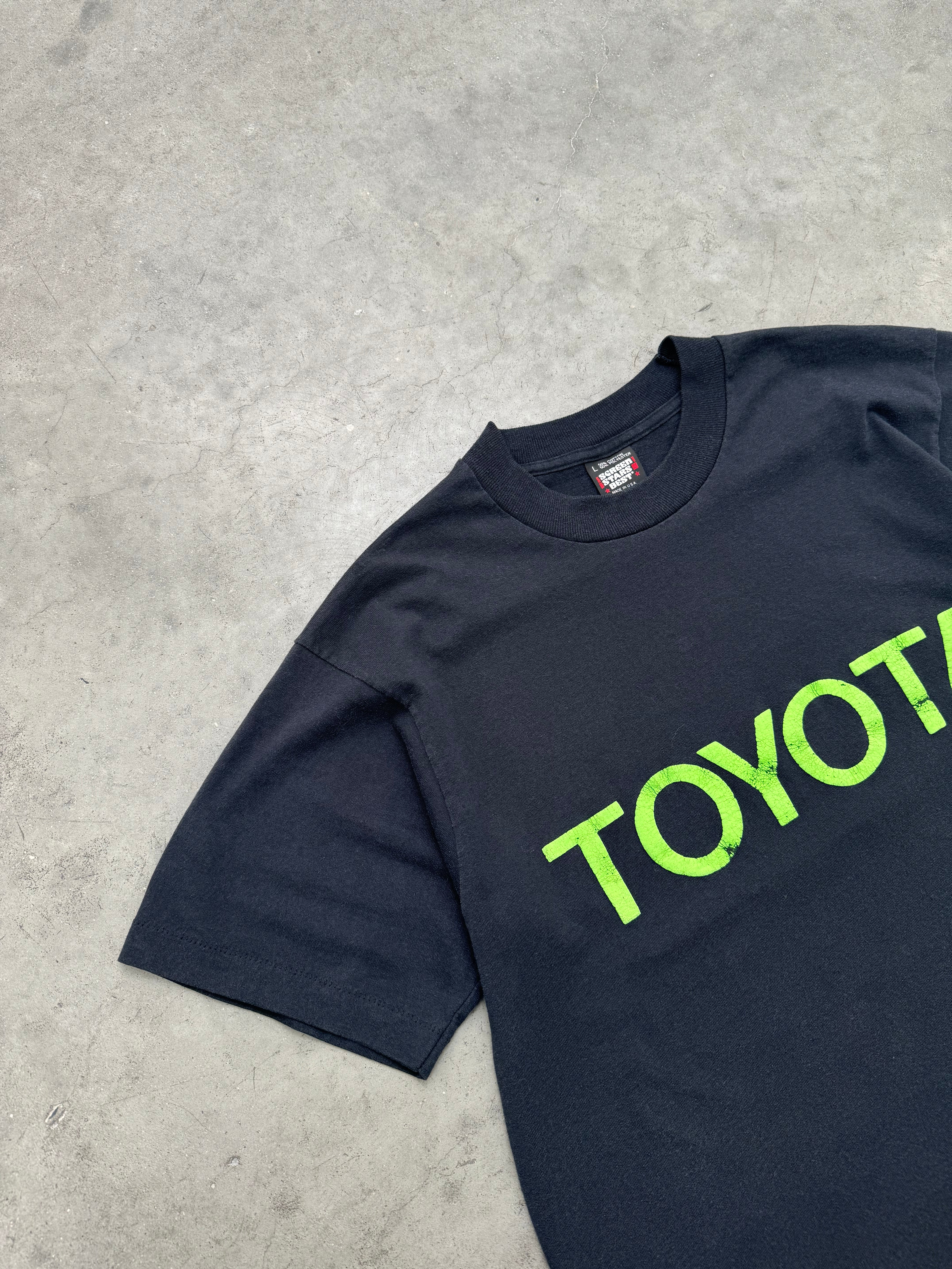 "TOYOTA" FADED BLACK TEE - 1980S