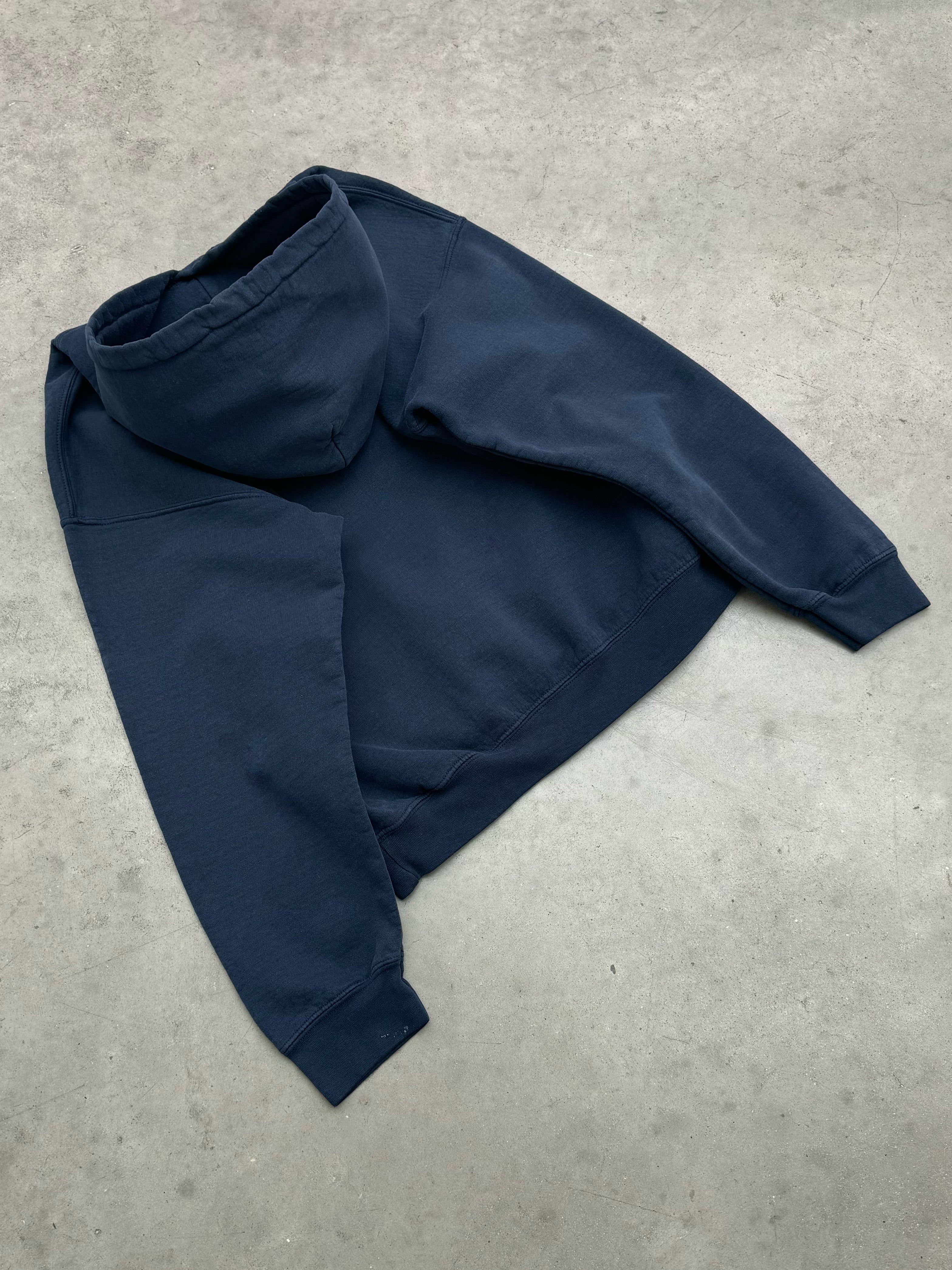 FADED DEEP BLUE HOODIE - 2000S