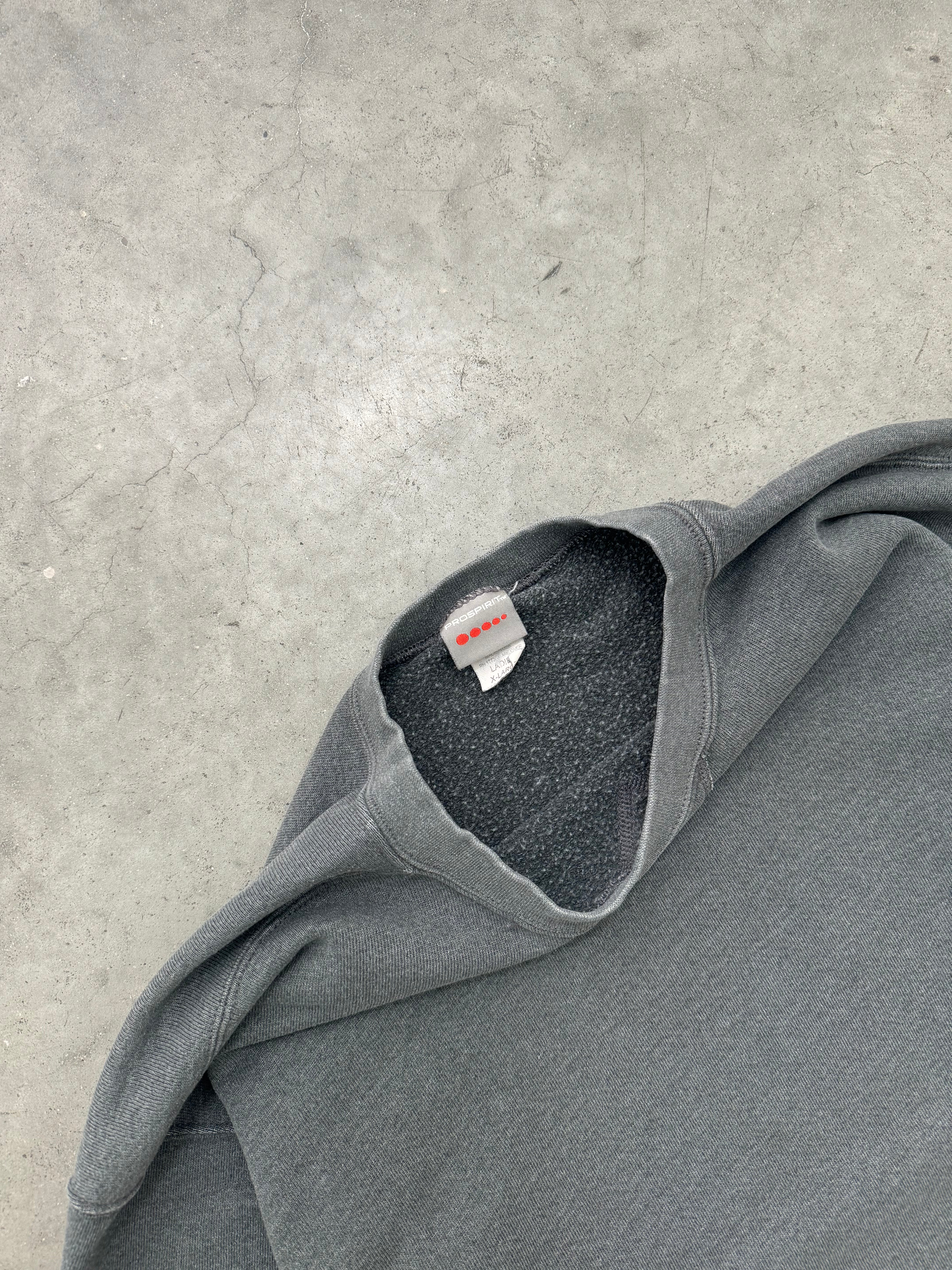 SUN FADED CHARCOAL CREWNECK - 1990S