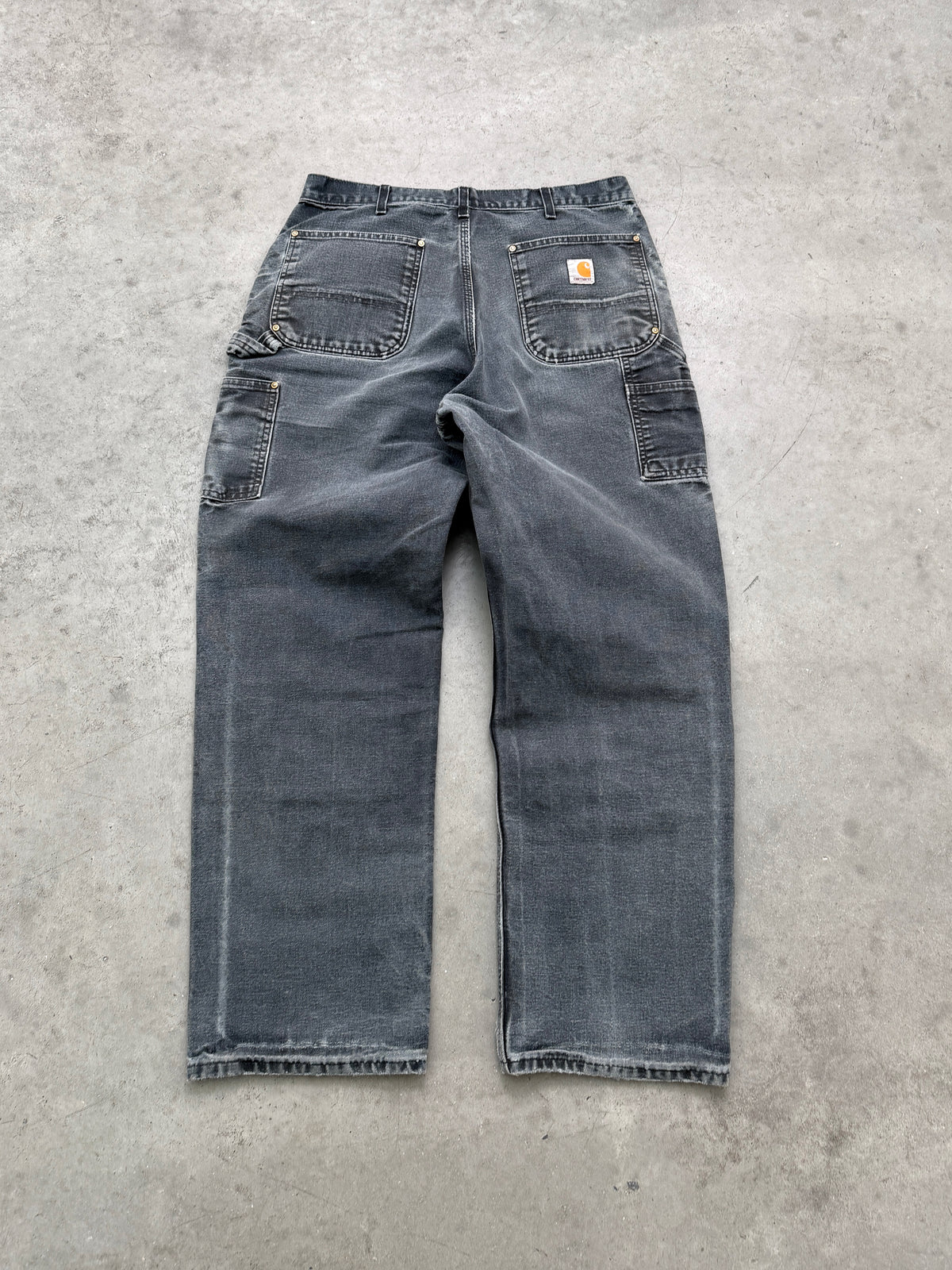 FADED BLACK CARHARTT DOUBLE KNEES - 1990S
