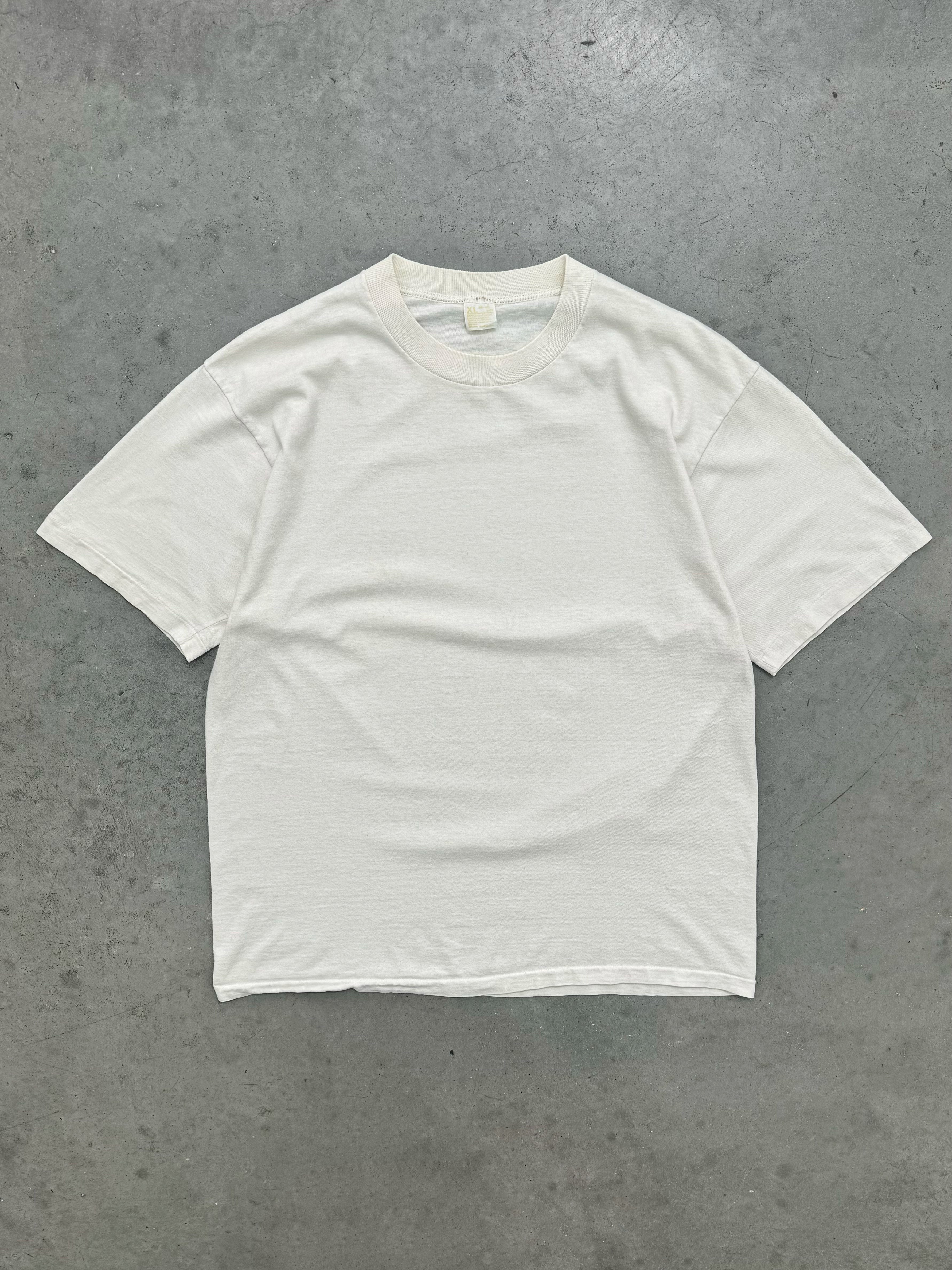 FADED BONE WHITE SINGLE STITCH TEE - 1970S