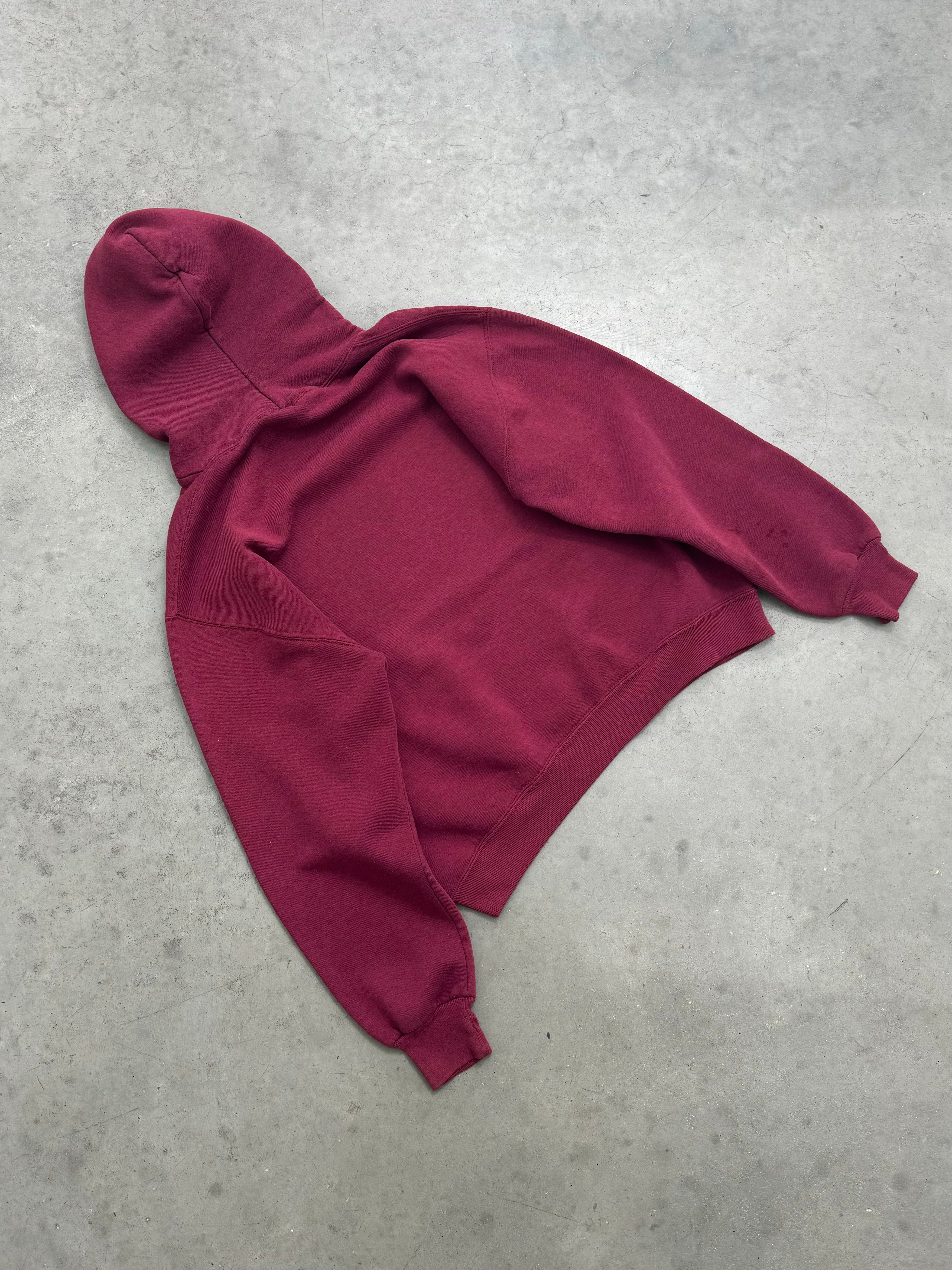 FADED WINE RED RUSSELL HOODIE - 1990S