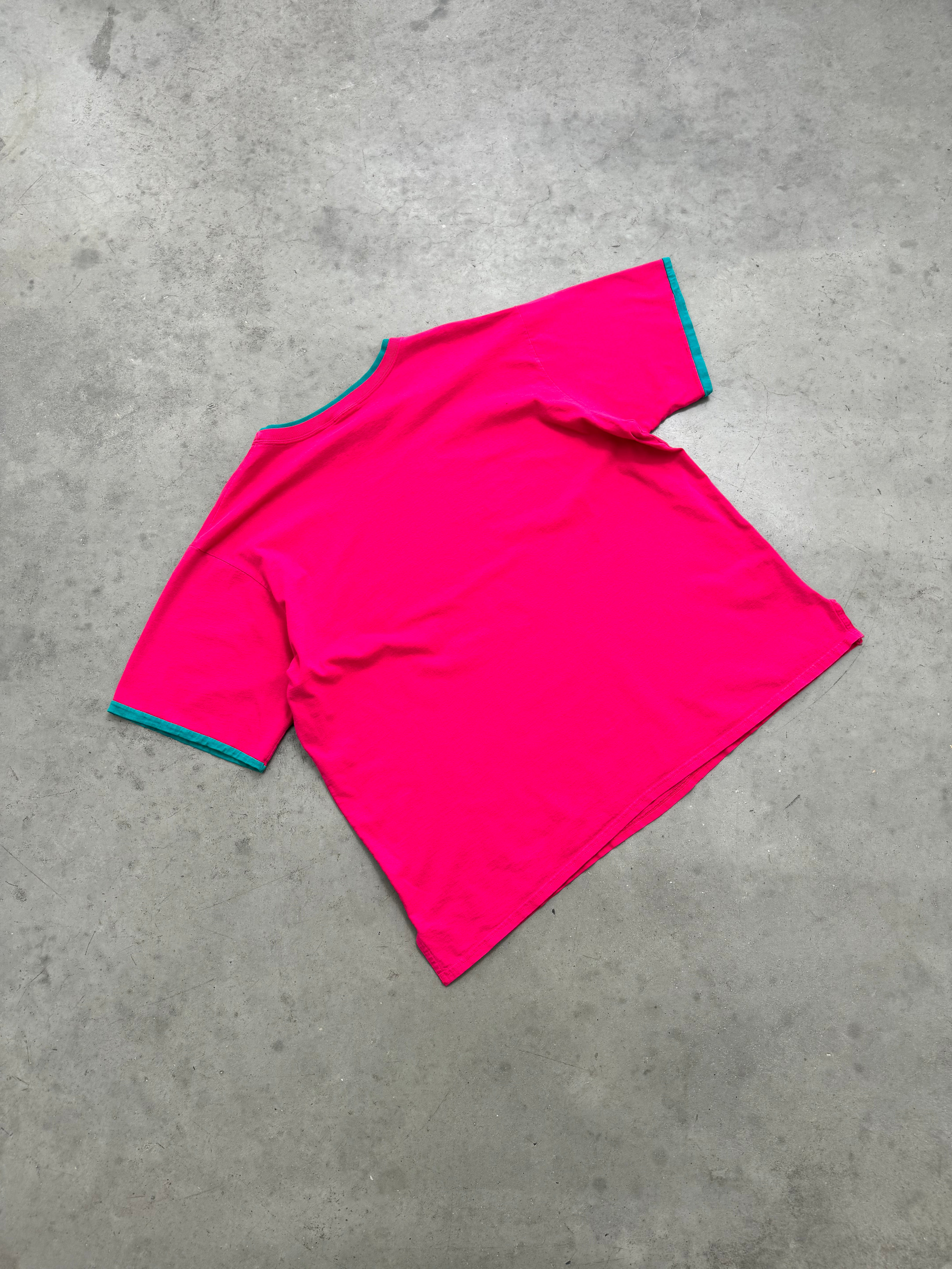 FADED PINK MERCEDES BENZ TEE - 1990S