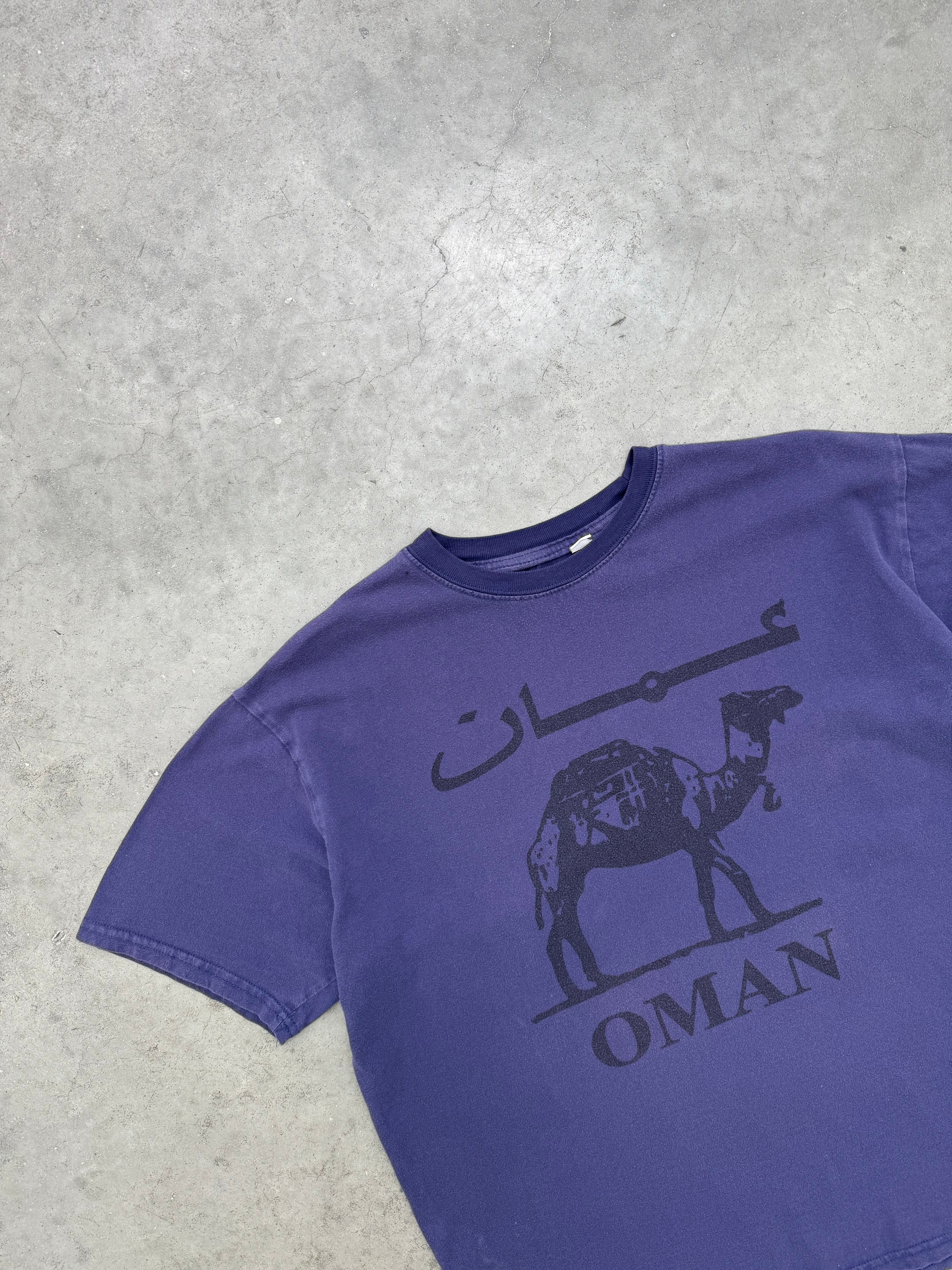 FADED INDIGO "OMAN" TEE - 2000S