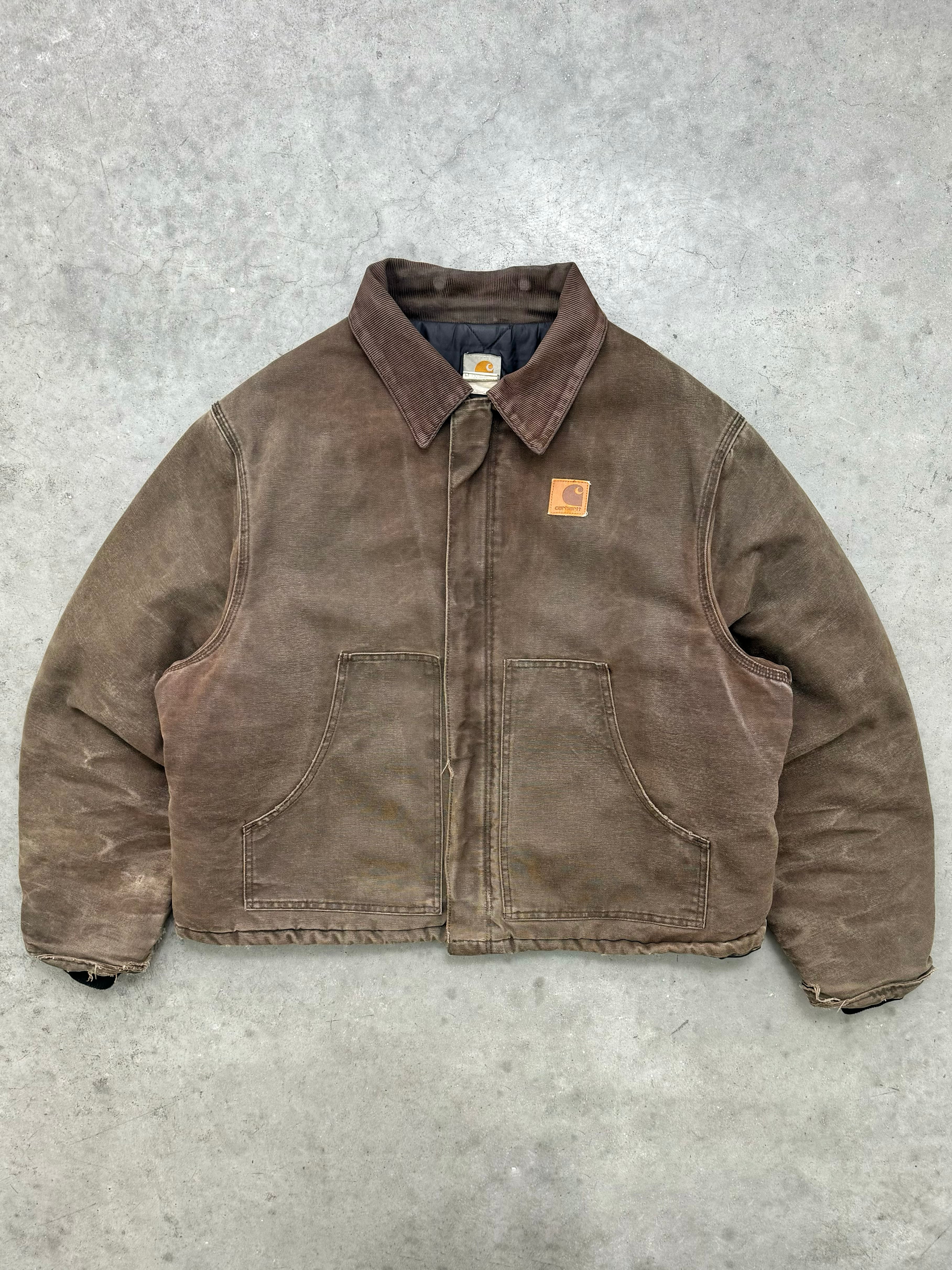 FADED MUD BROWN CARHARTT ARCTIC JACKET - 1990S