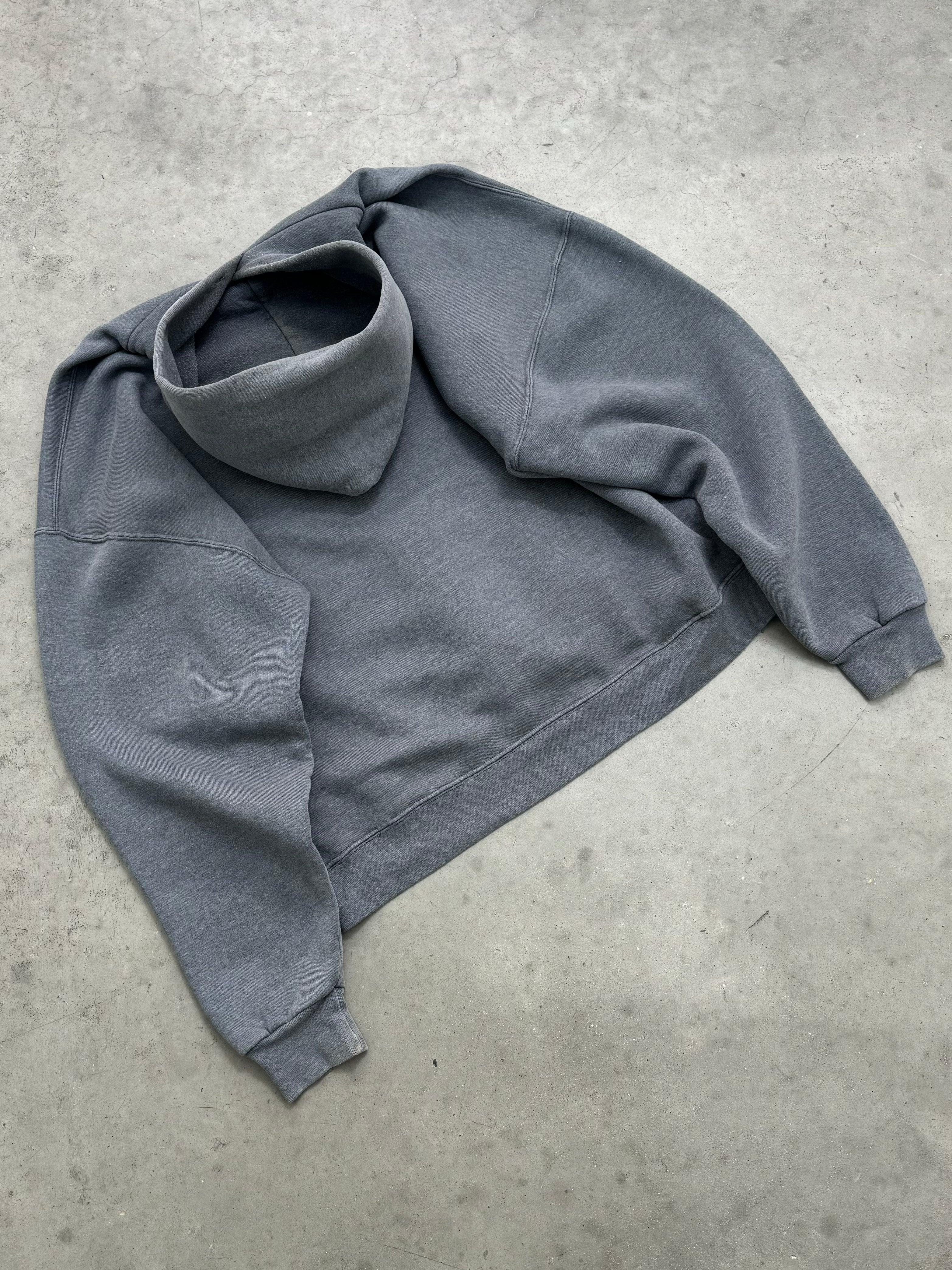 FADED SLATE GREY RUSSELL HOODIE - 2000S