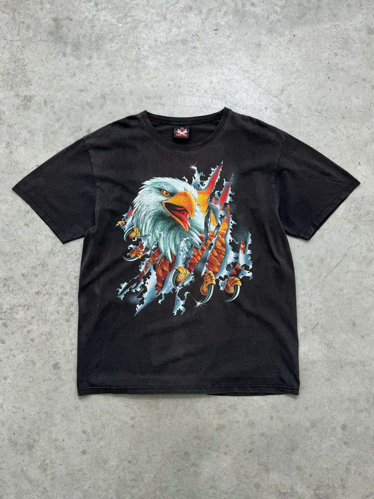 FADED BLACK EAGLE TEE - 2000S