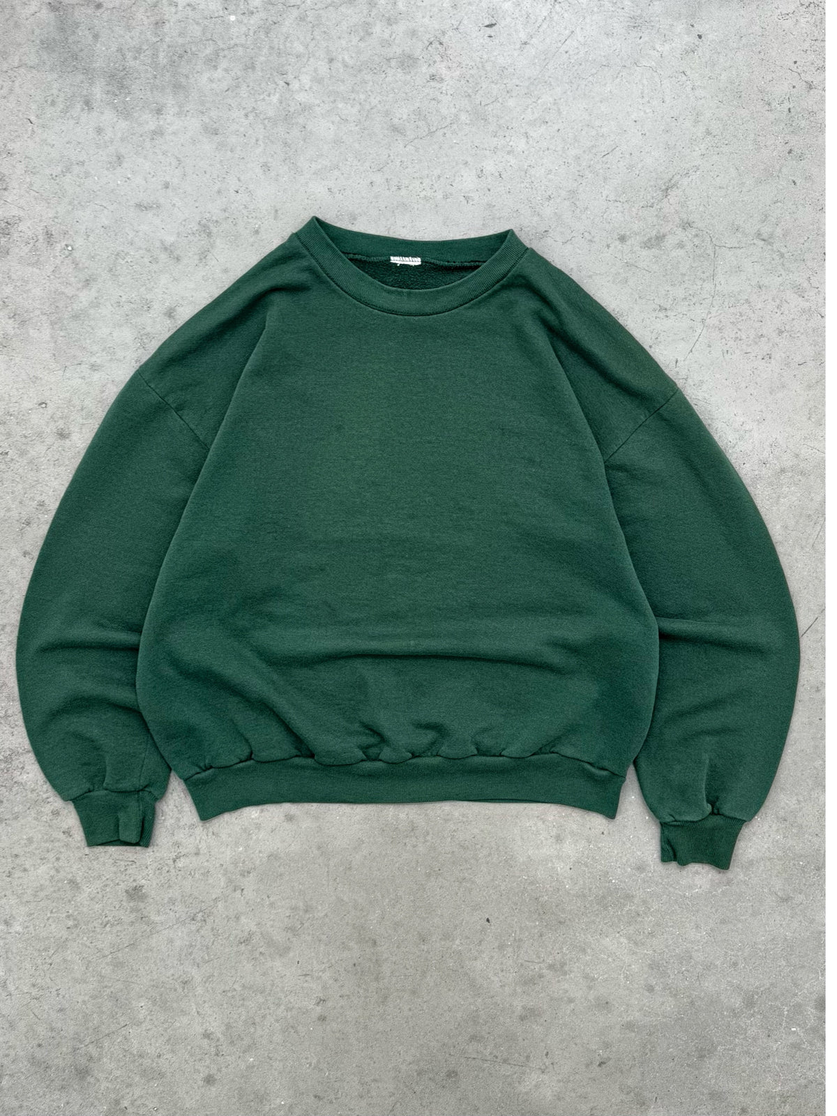 FADED FOREST GREEN CREWNECK - 1990S