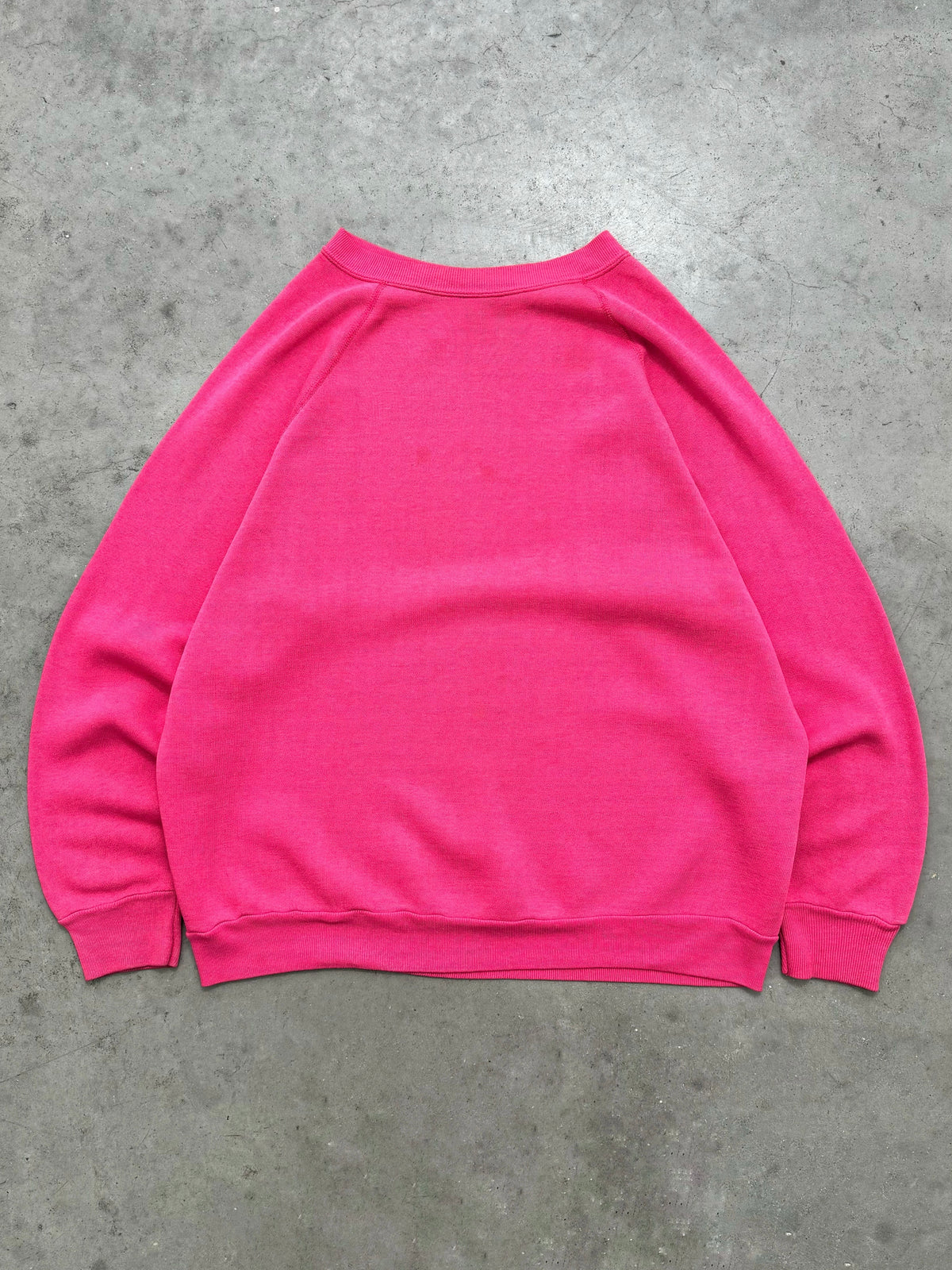 FADED PINK RAGLAN CREWNECK - 1980S