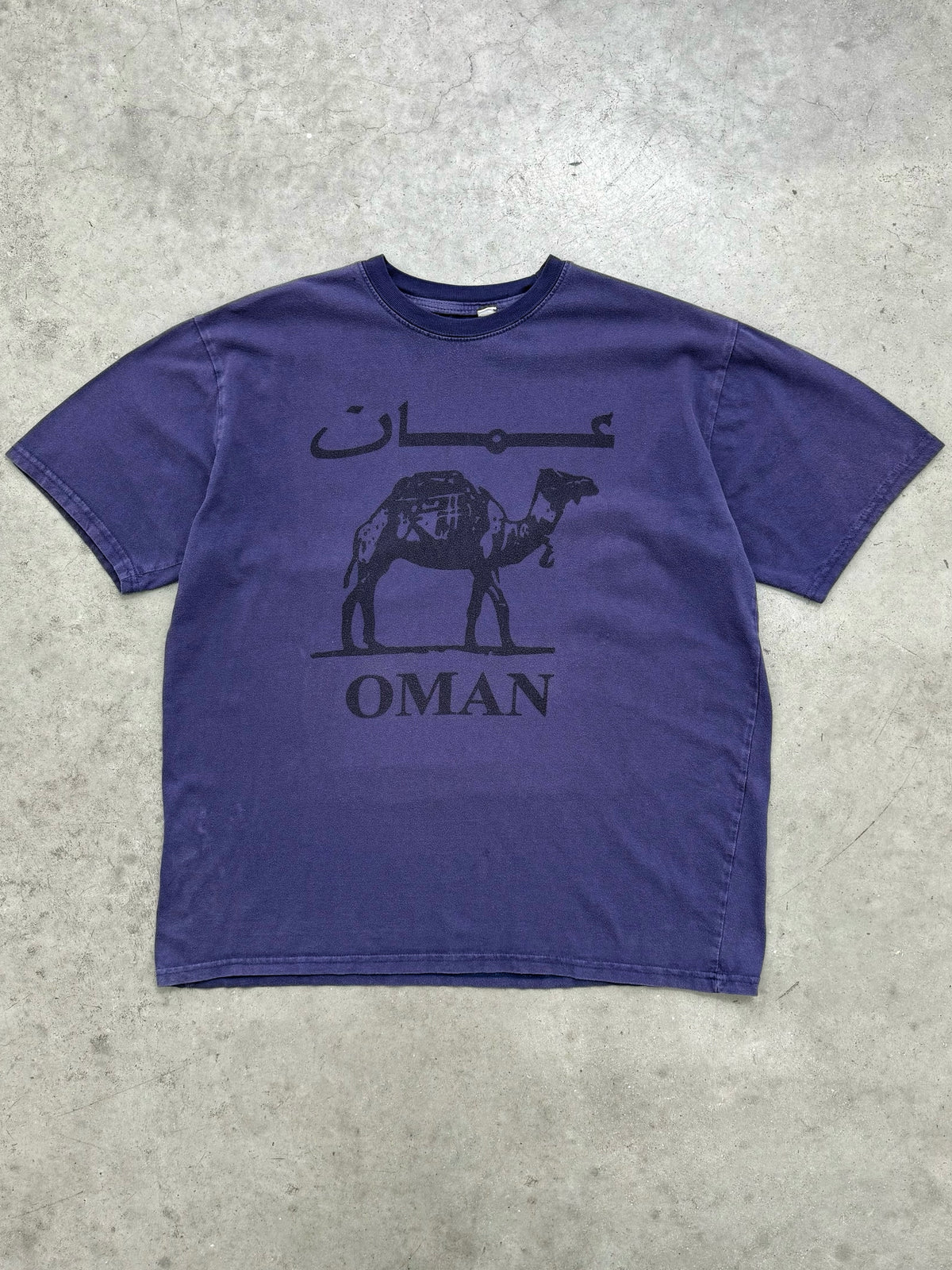 FADED INDIGO "OMAN" TEE - 2000S