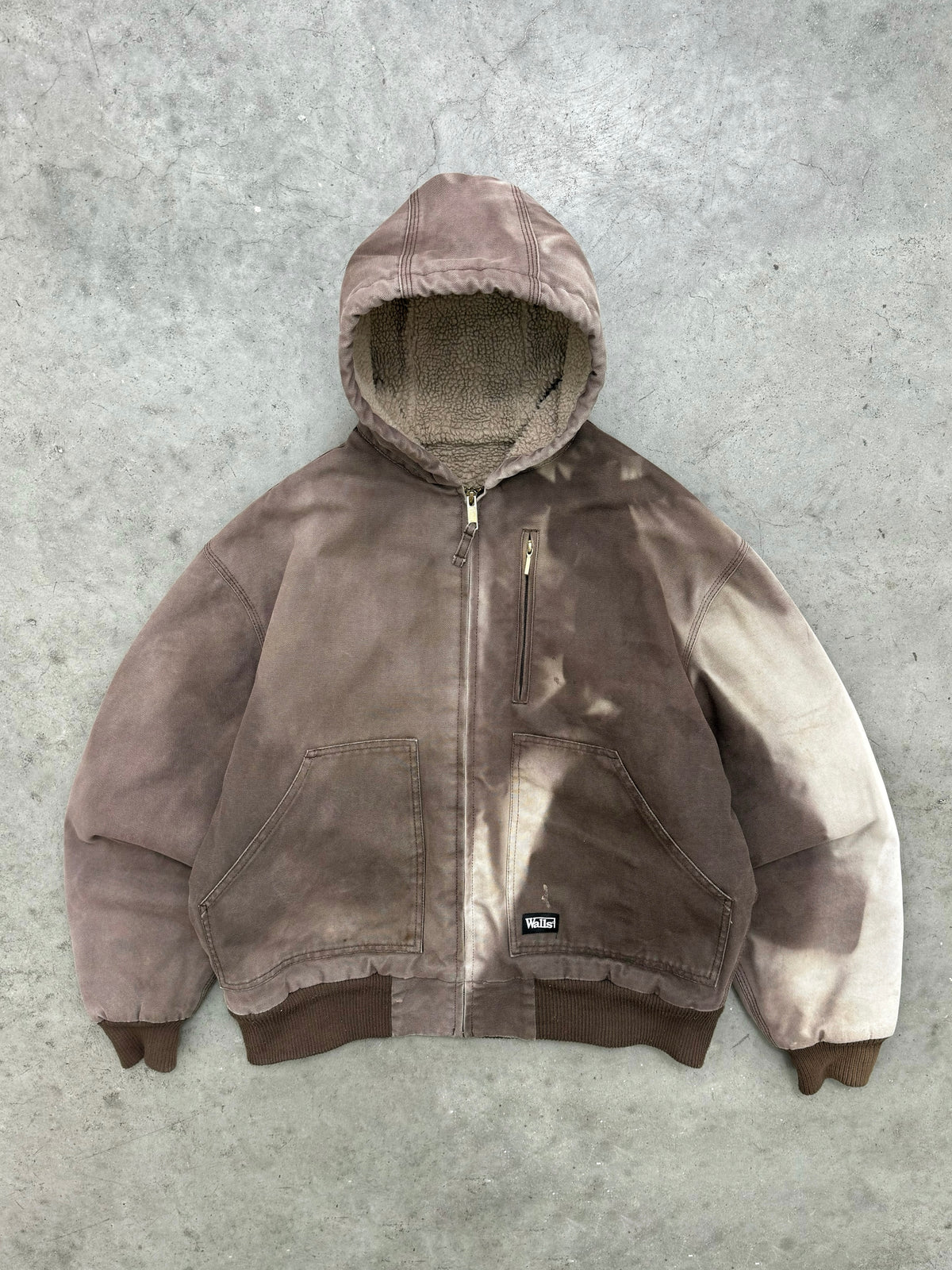 SUN FADED MUD BROWN WALLS WORKERS JACKET - 2000S