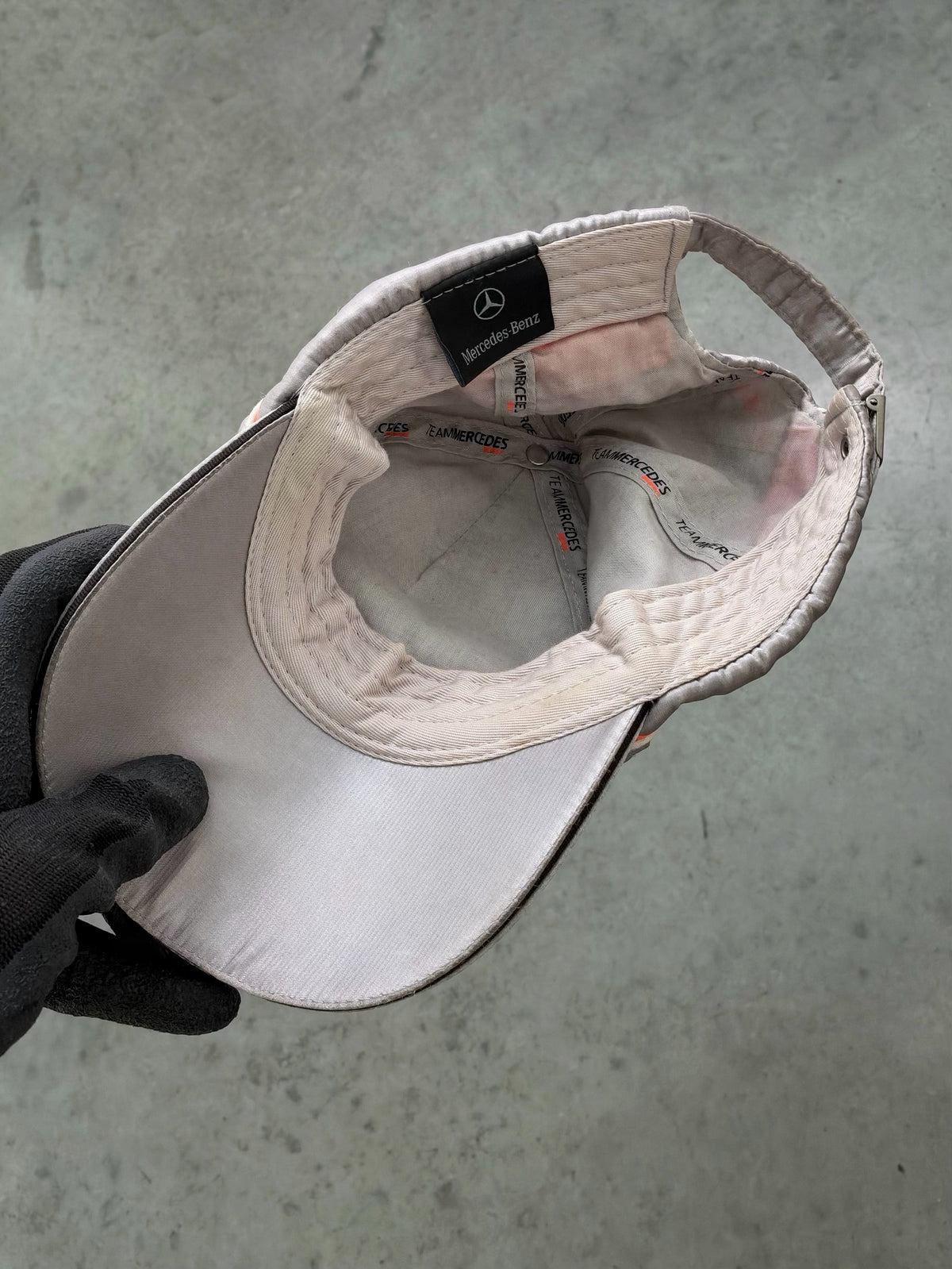 FADED CHROME MERCEDES-BENZ HAT - 1990S