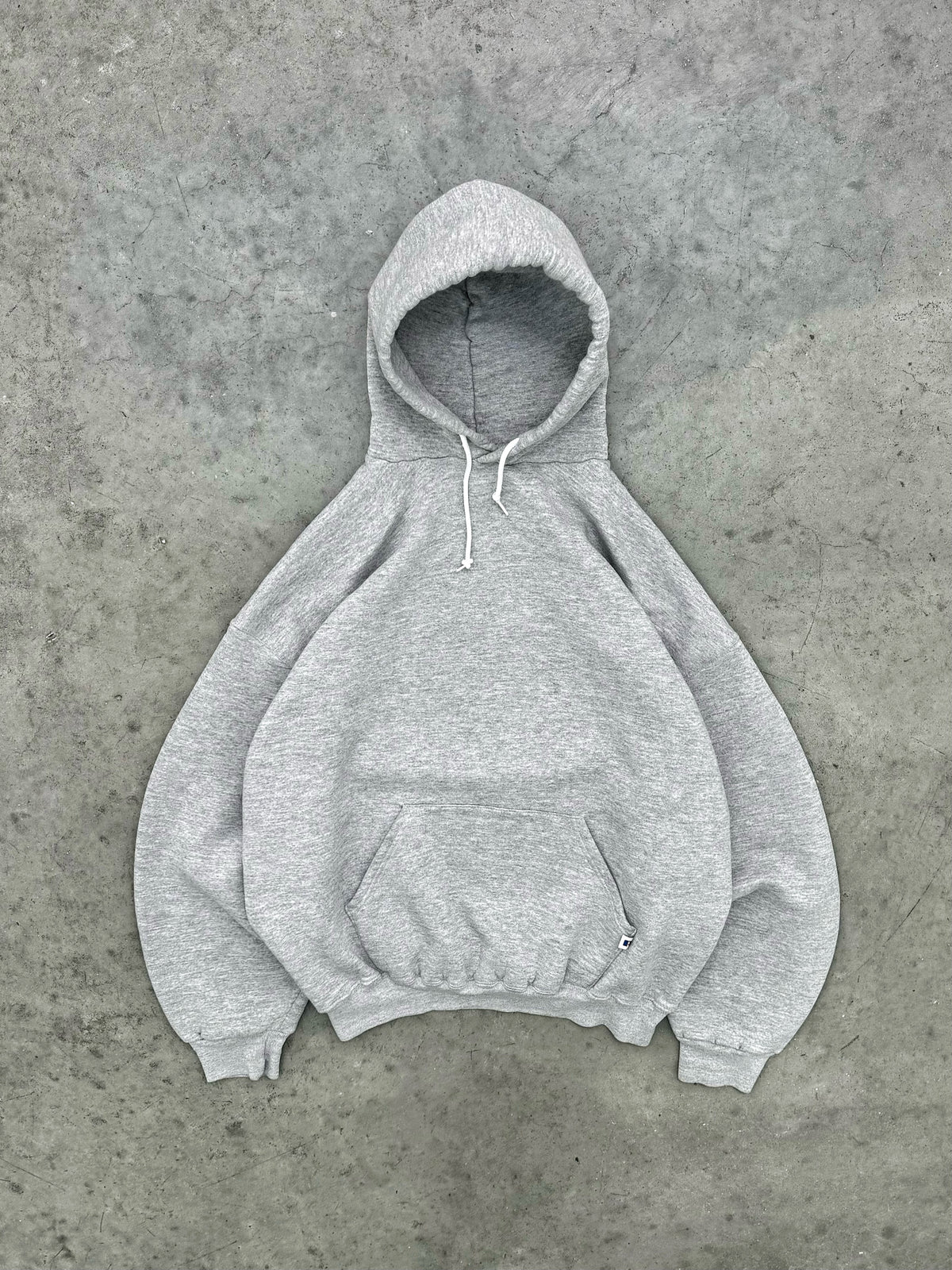 HEATHER GREY RUSSELL HOODIE - 1990S