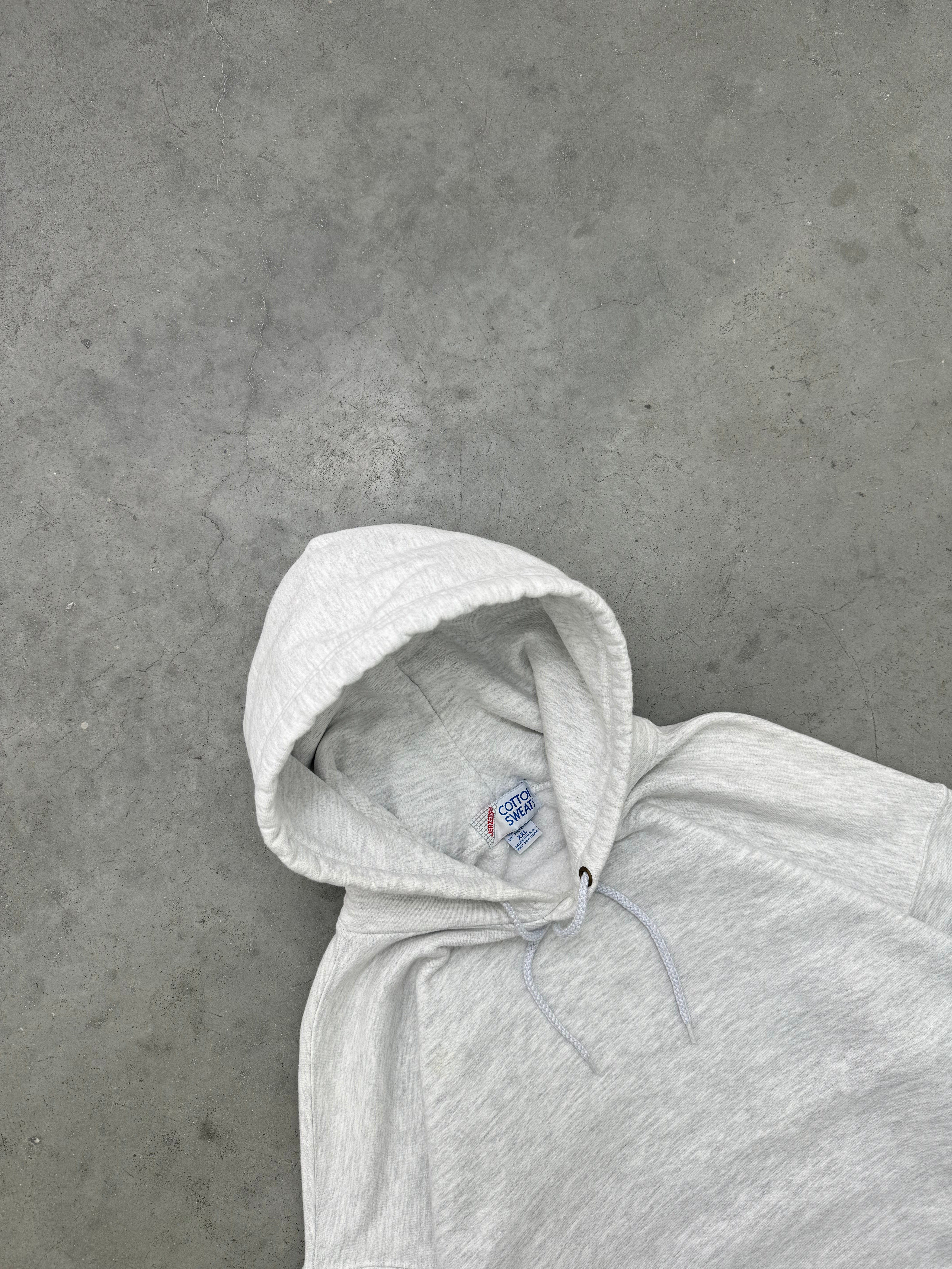 HEATHER GREY HEAVYWEIGHT HOODIE - 1990S