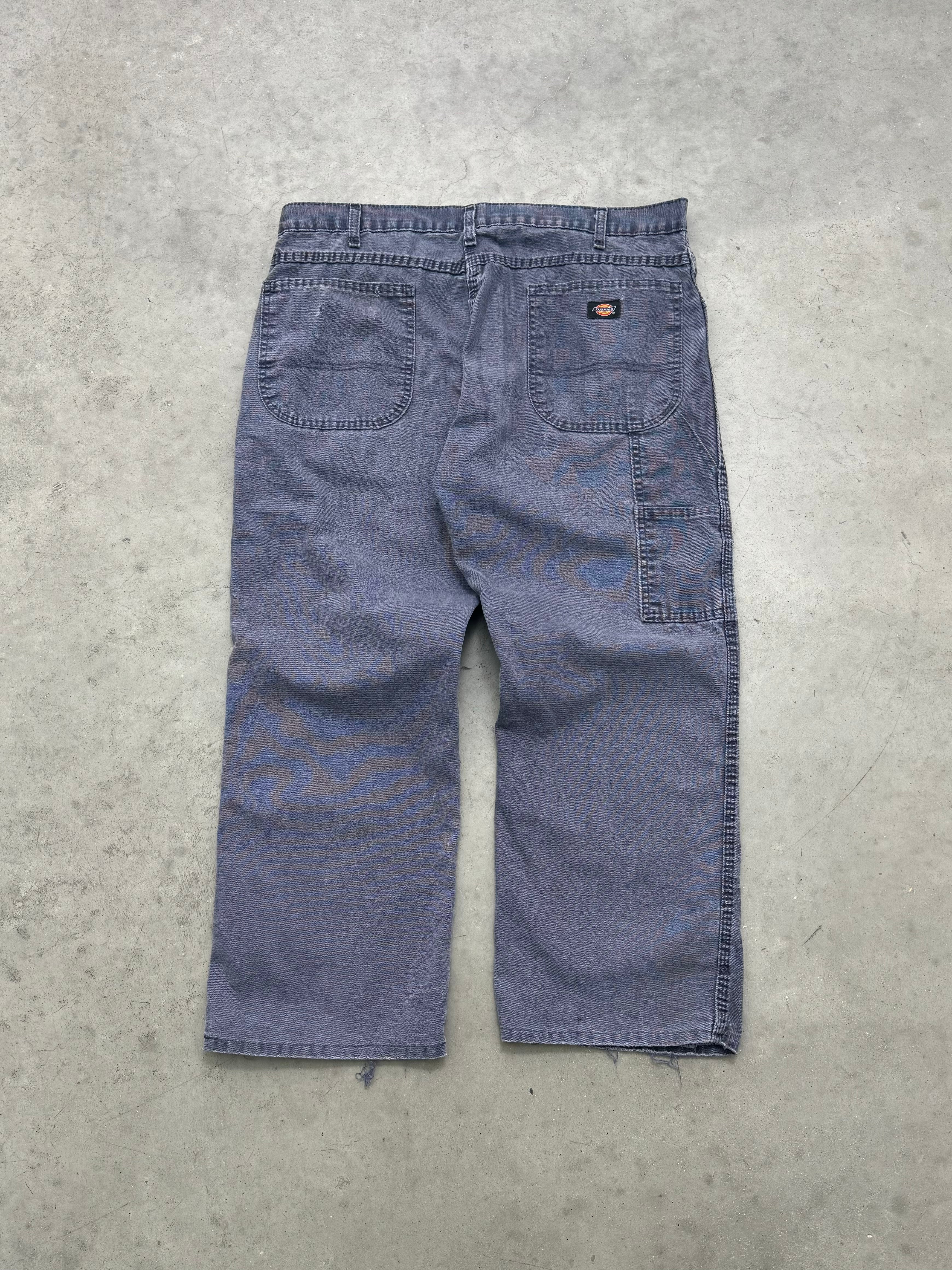 DISTRESSED & FADED BLUE DICKIES CARPENTER PANTS - 2000S