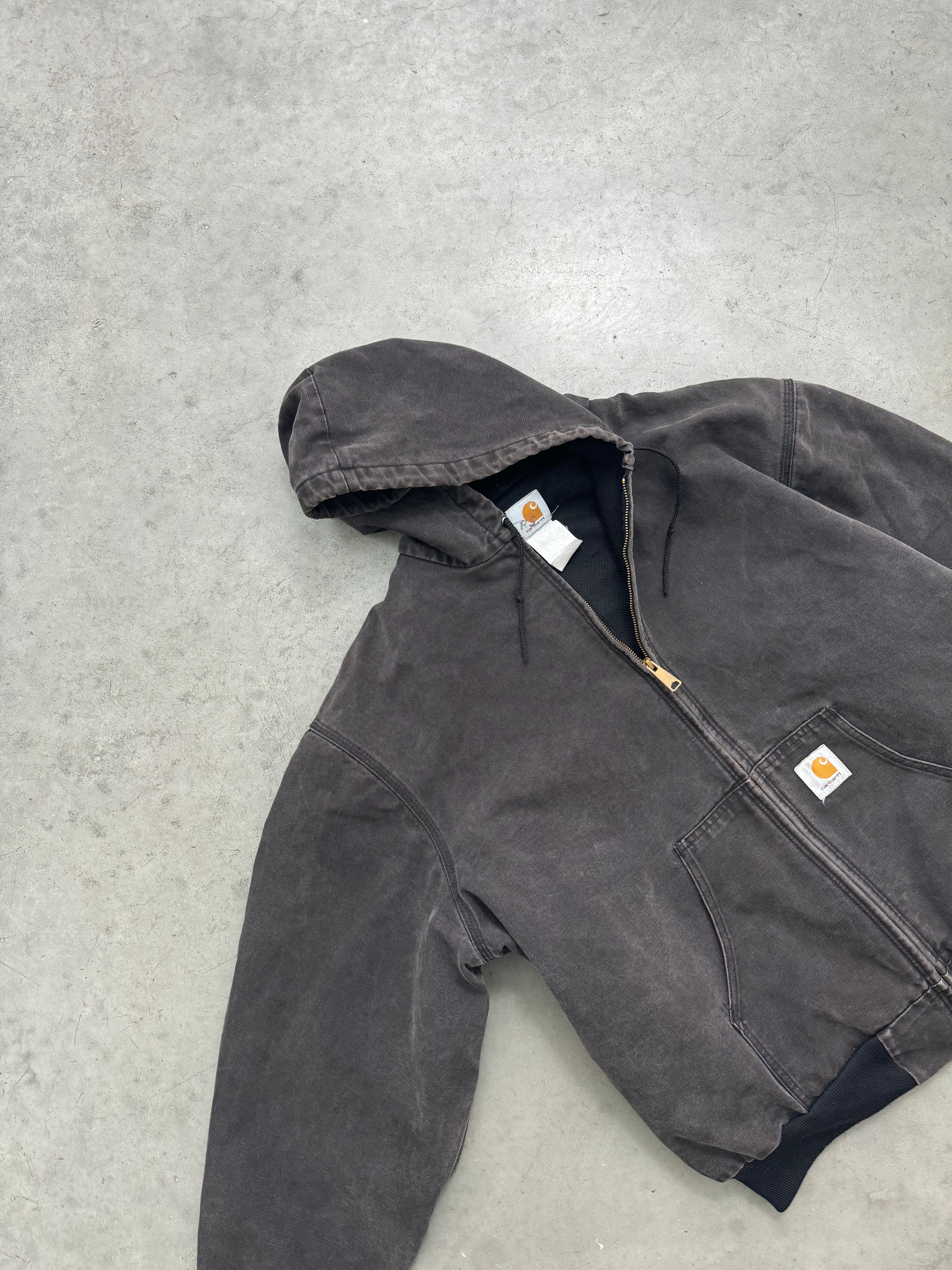 FADED BLACK CARHARTT ACTIVE JACKET - 1990S