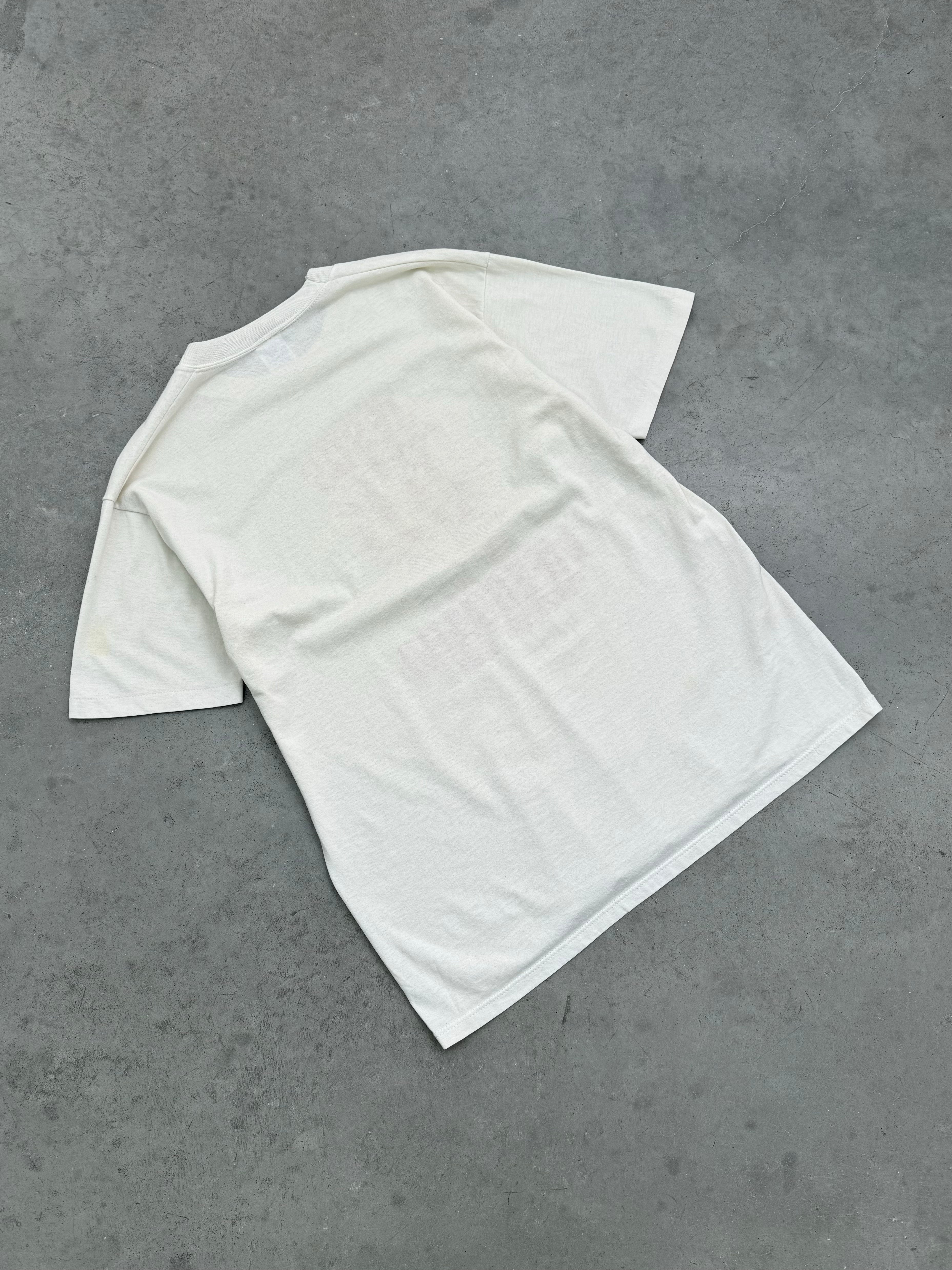 "JESUS IS MY LIFEGUARD" WHITE TEE - 1980S