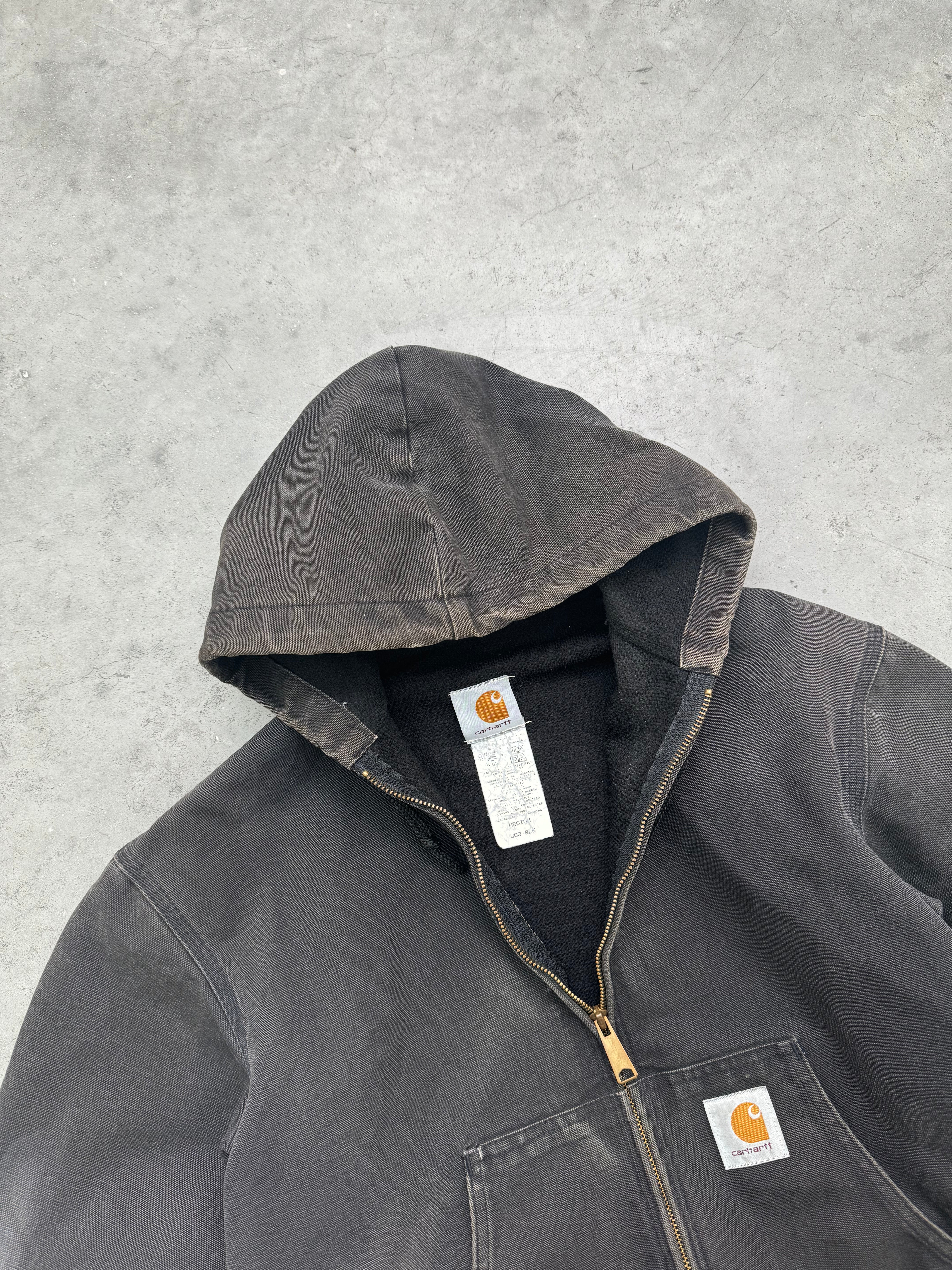 FADED BLACK CARHARTT ACTIVE JACKET - 1990S