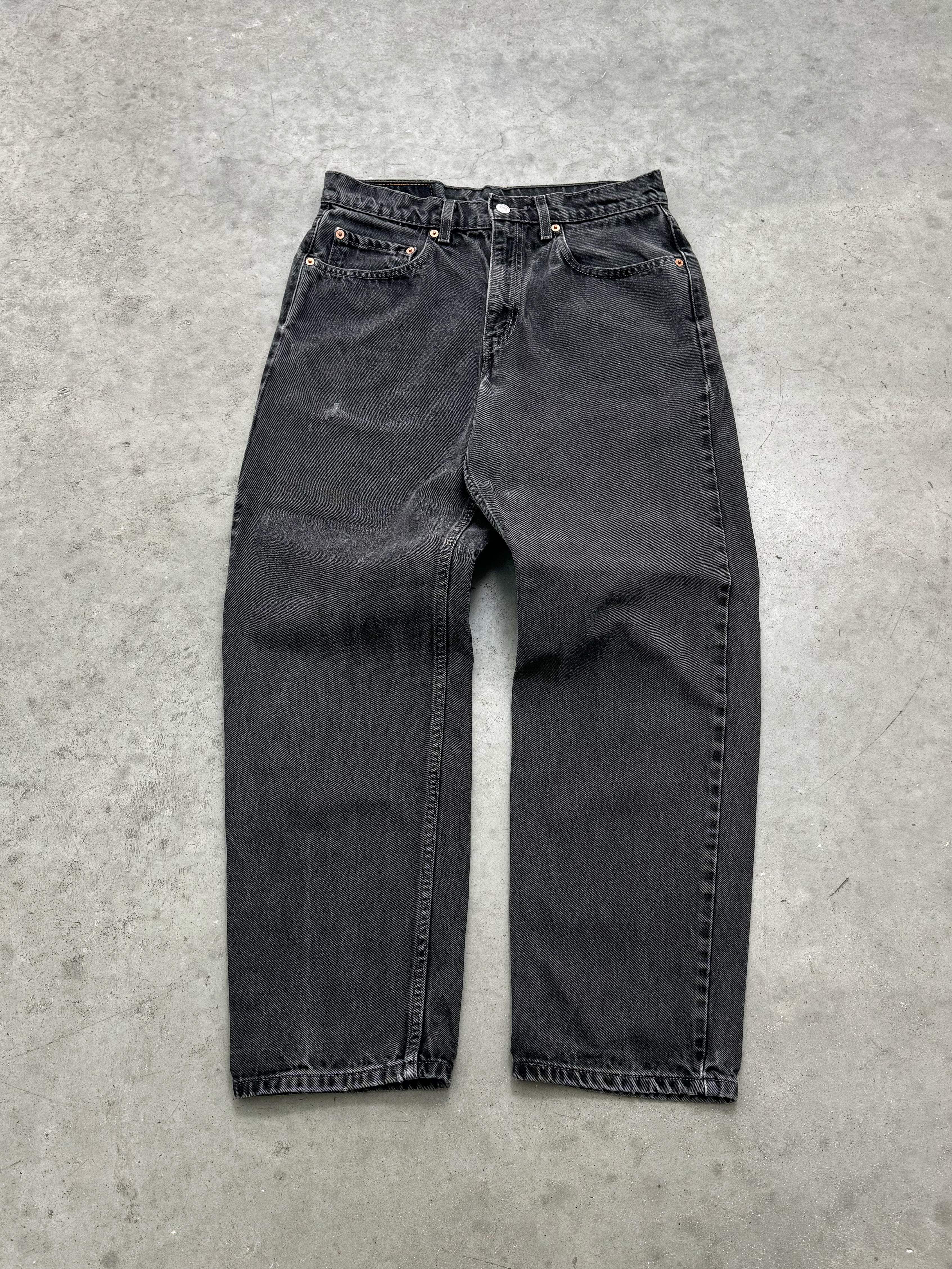 FADED BLACK LEVIS 550 RELAXED JEANS - 1990S