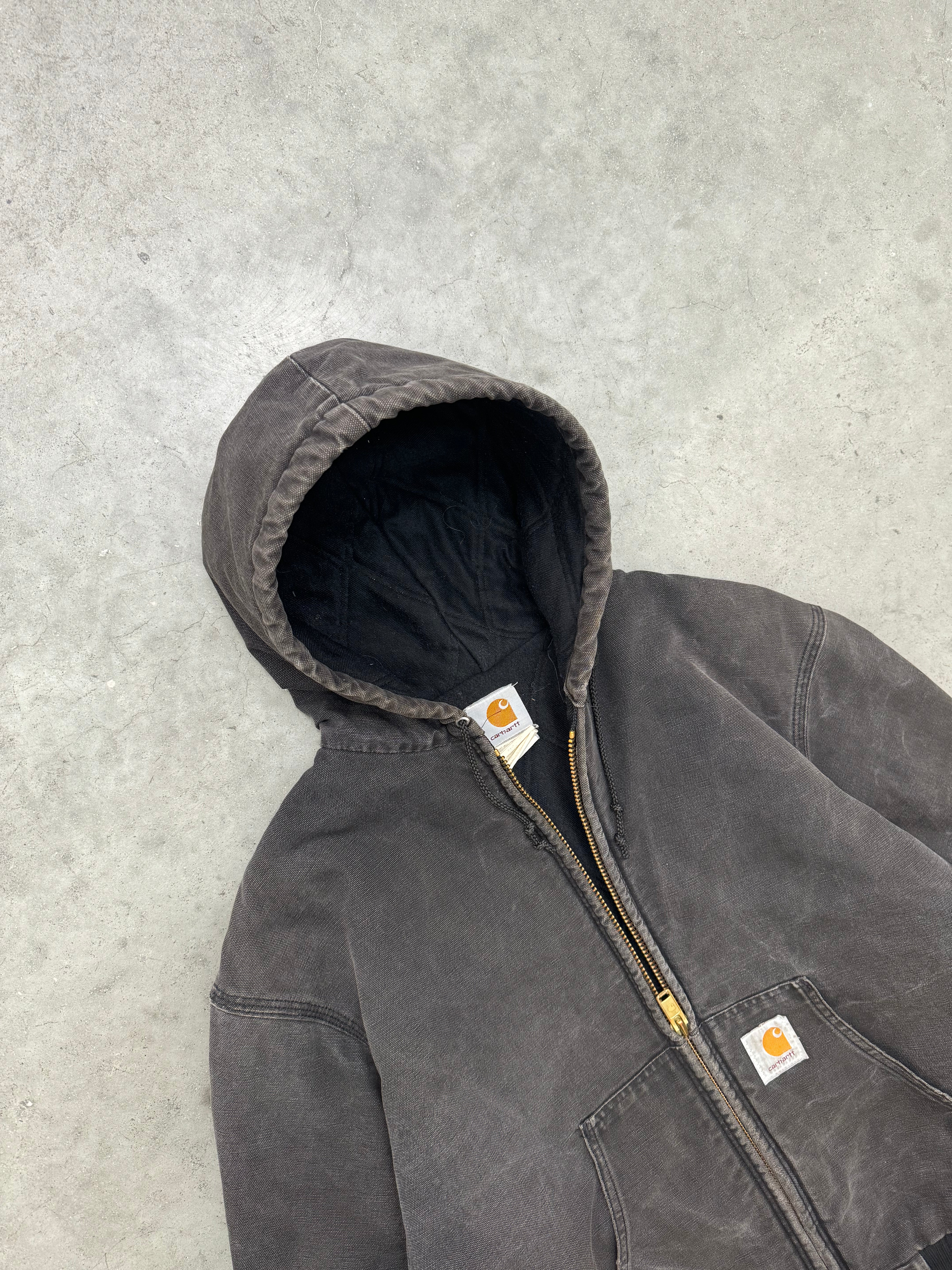 FADED BLACK CARHARTT ACTIVE JACKET - 1990S