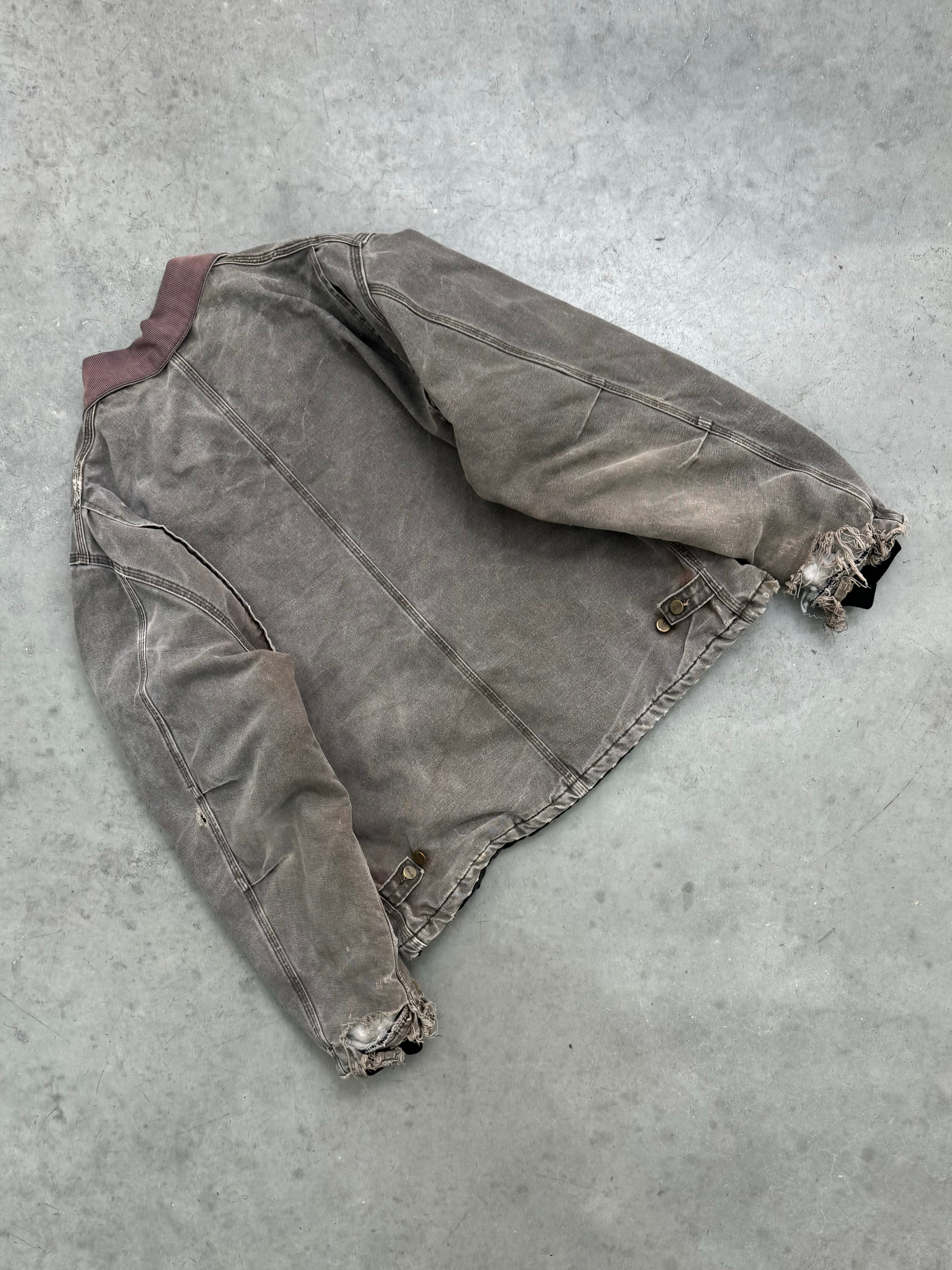 FADED ASH BROWN CARHARTT ARCTIC JACKET - 1990S