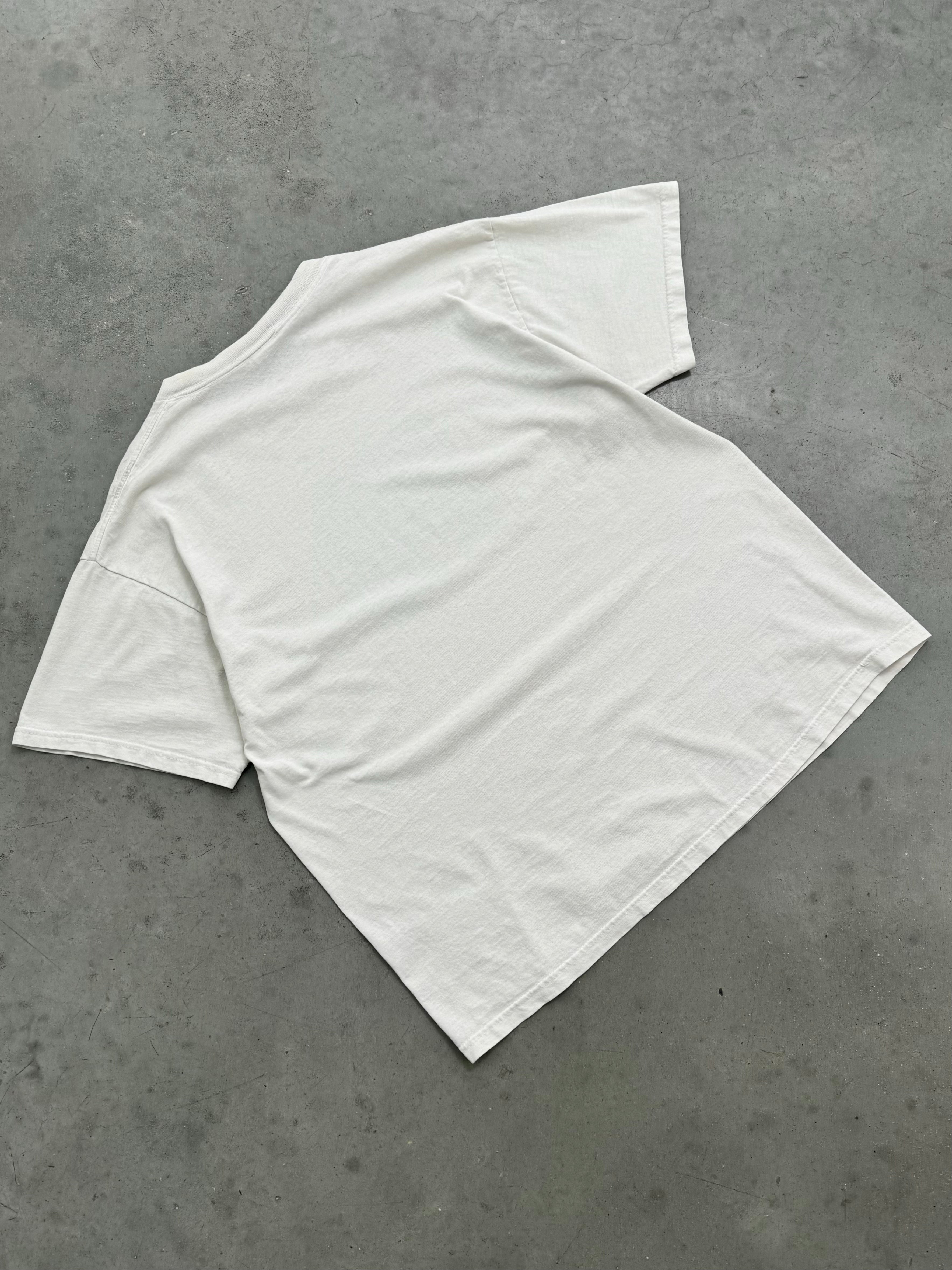 FADED BONE WHITE "GOD" TEE - 1990S
