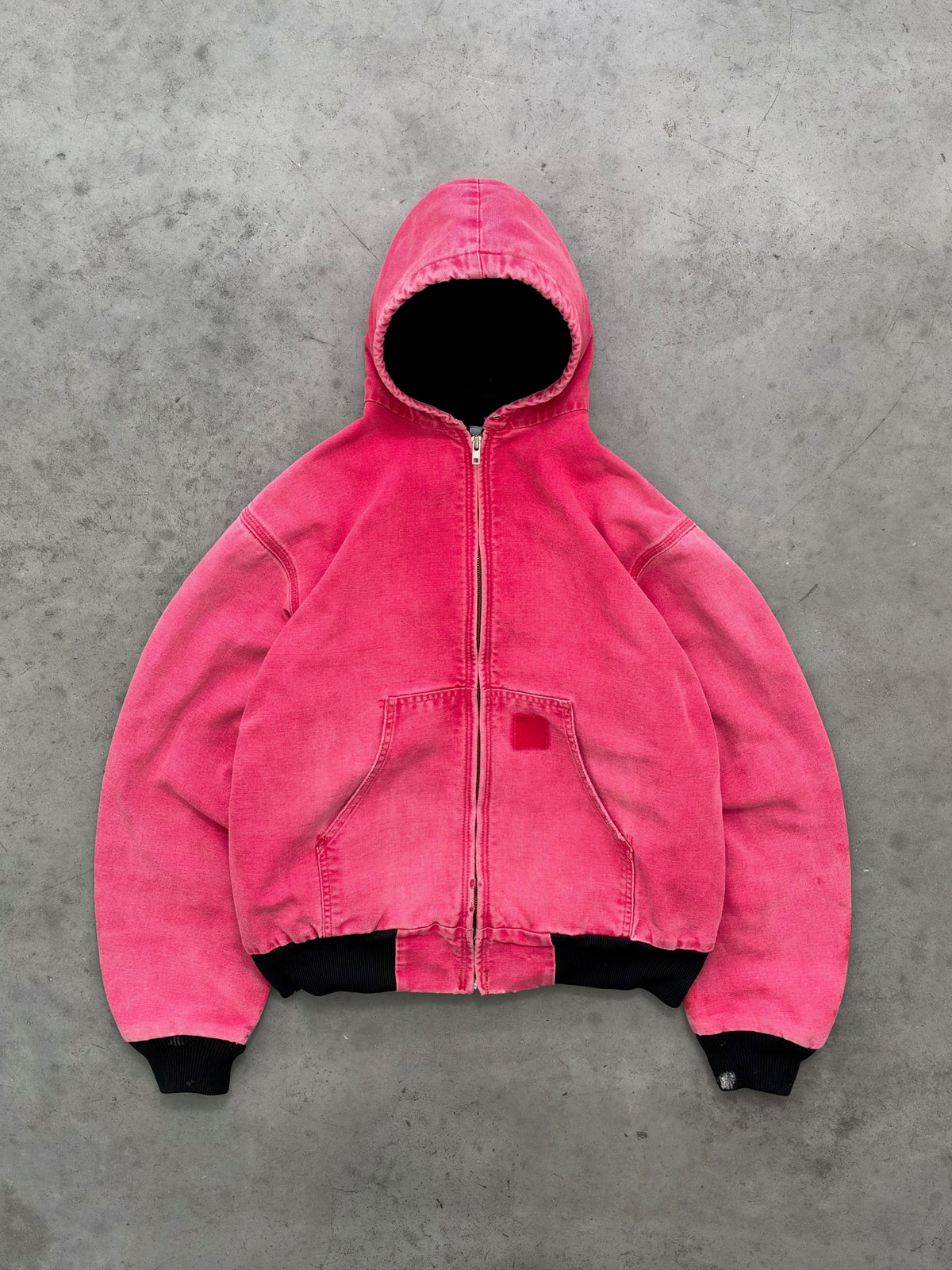 SUN FADED RED/PINK CARHARTT ACTIVE JACKET - 1990S