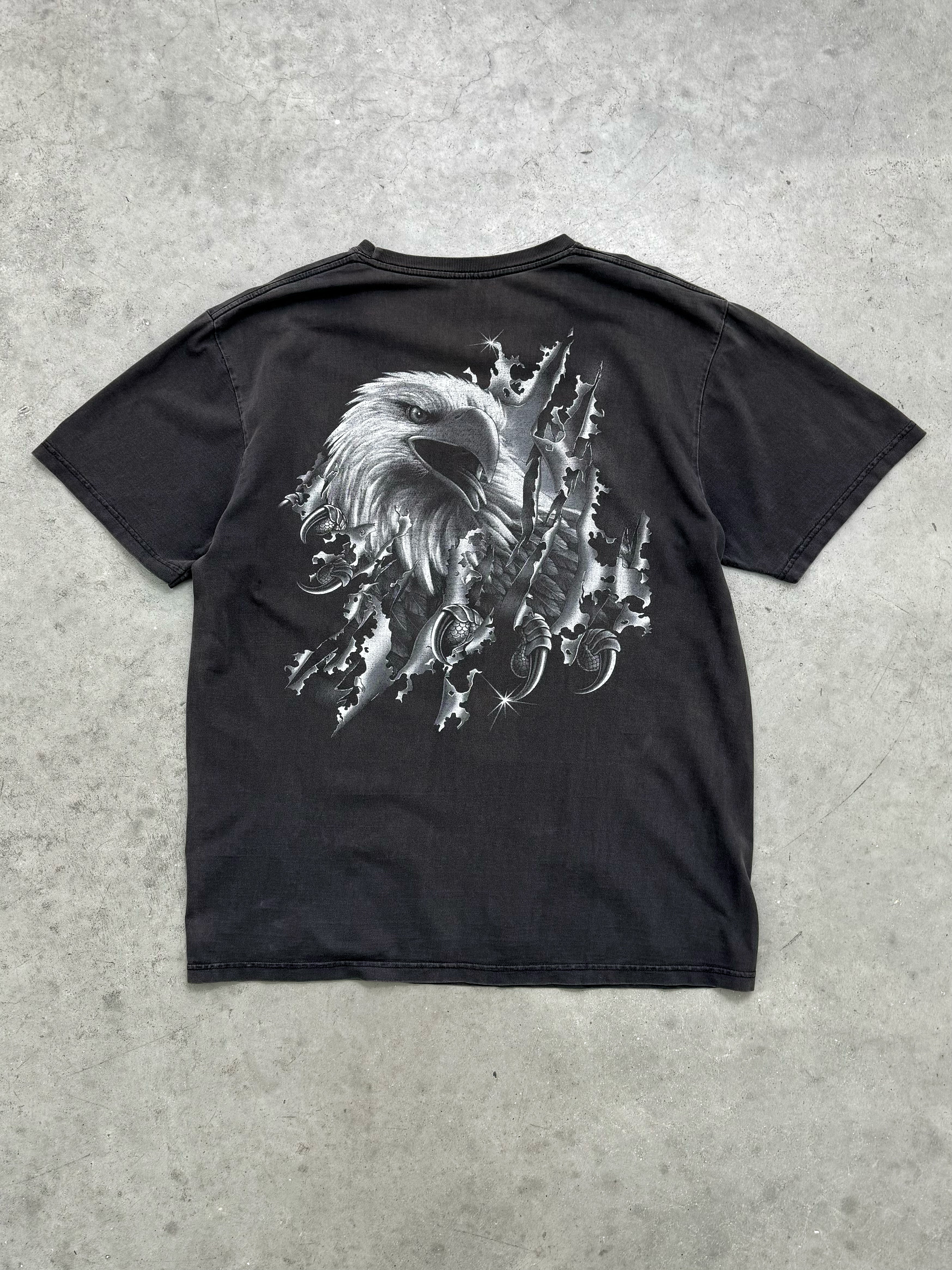 FADED BLACK EAGLE TEE - 2000S