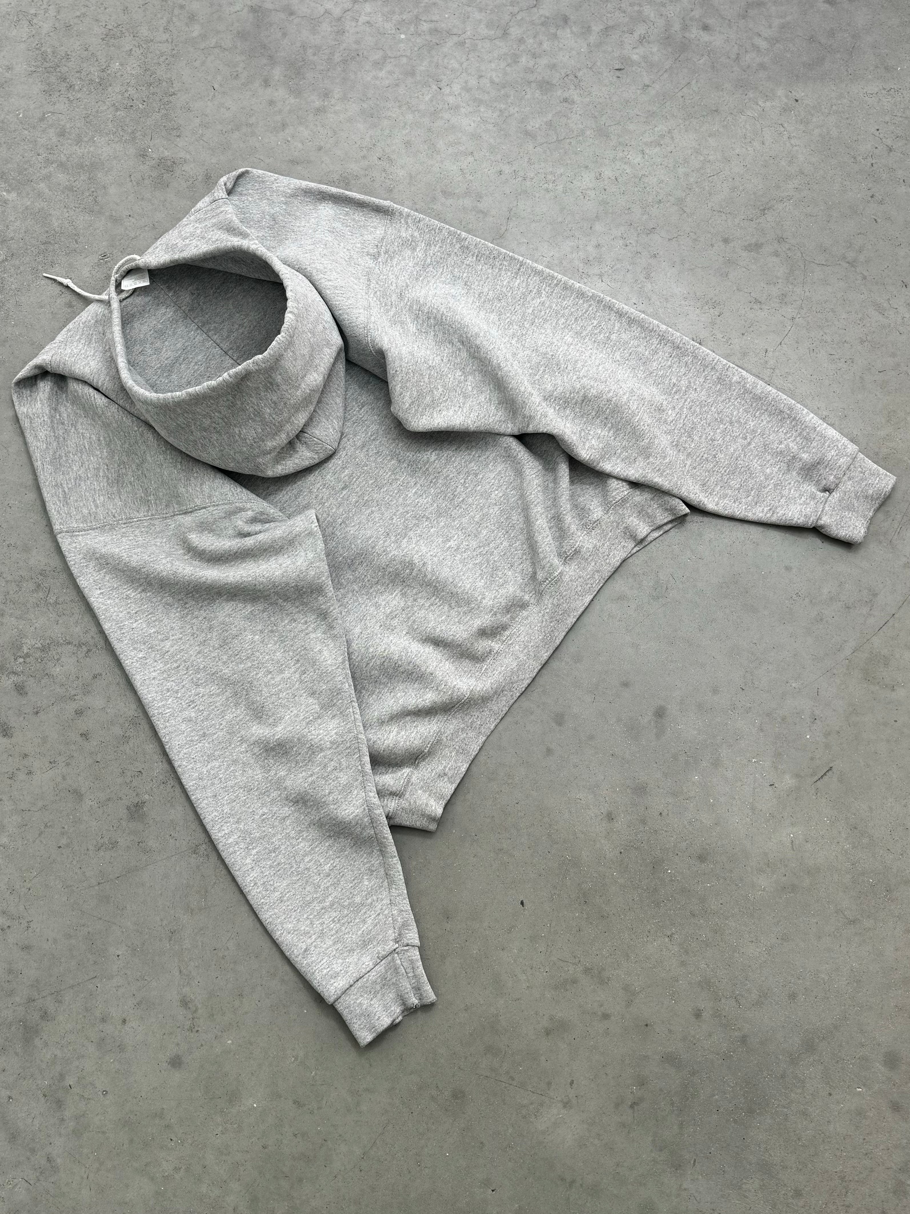 FADED HEATHER GREY HOODIE - 1990S