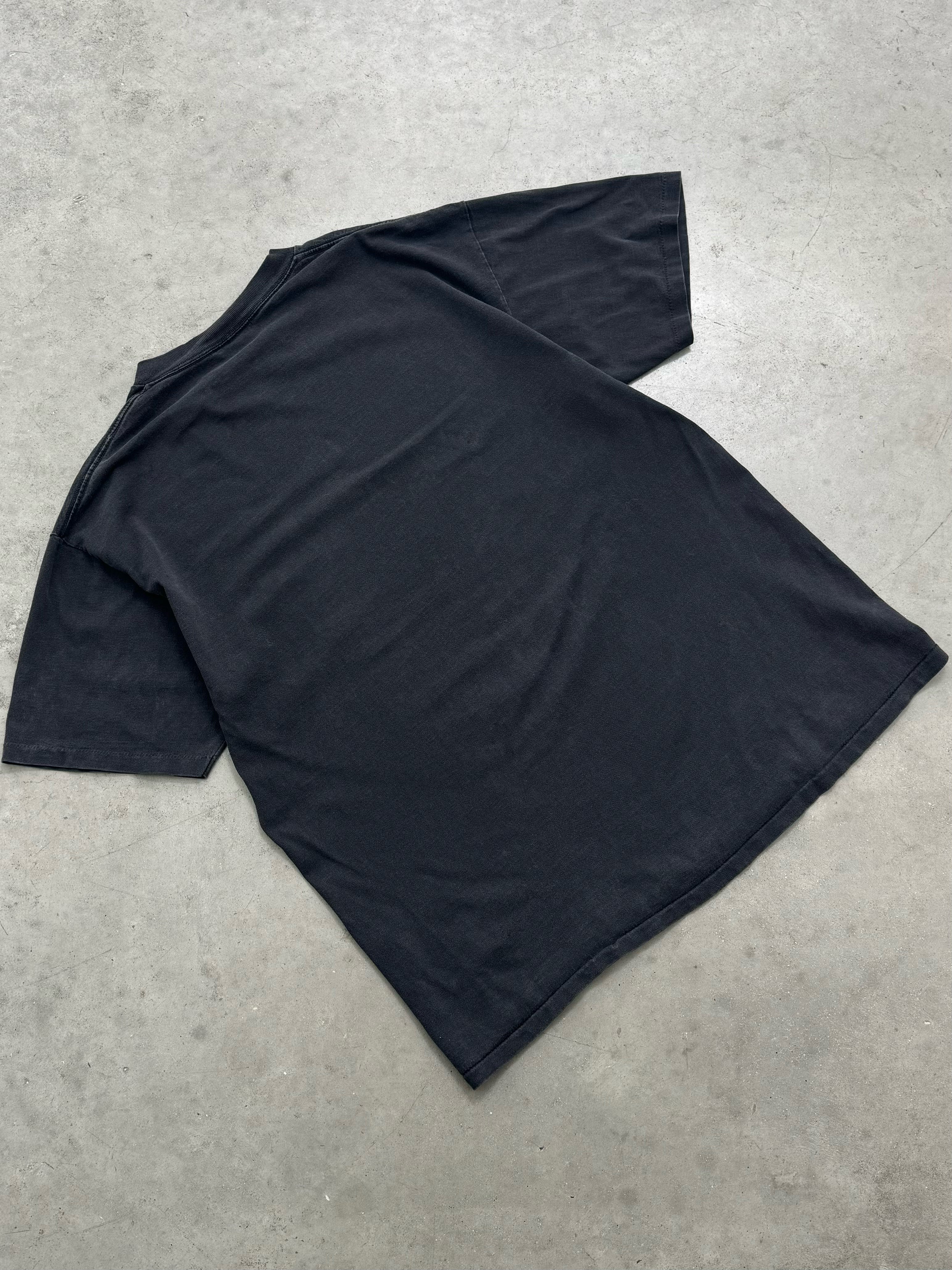 SUN FADED BLACK EAGLE TEE - 1990S