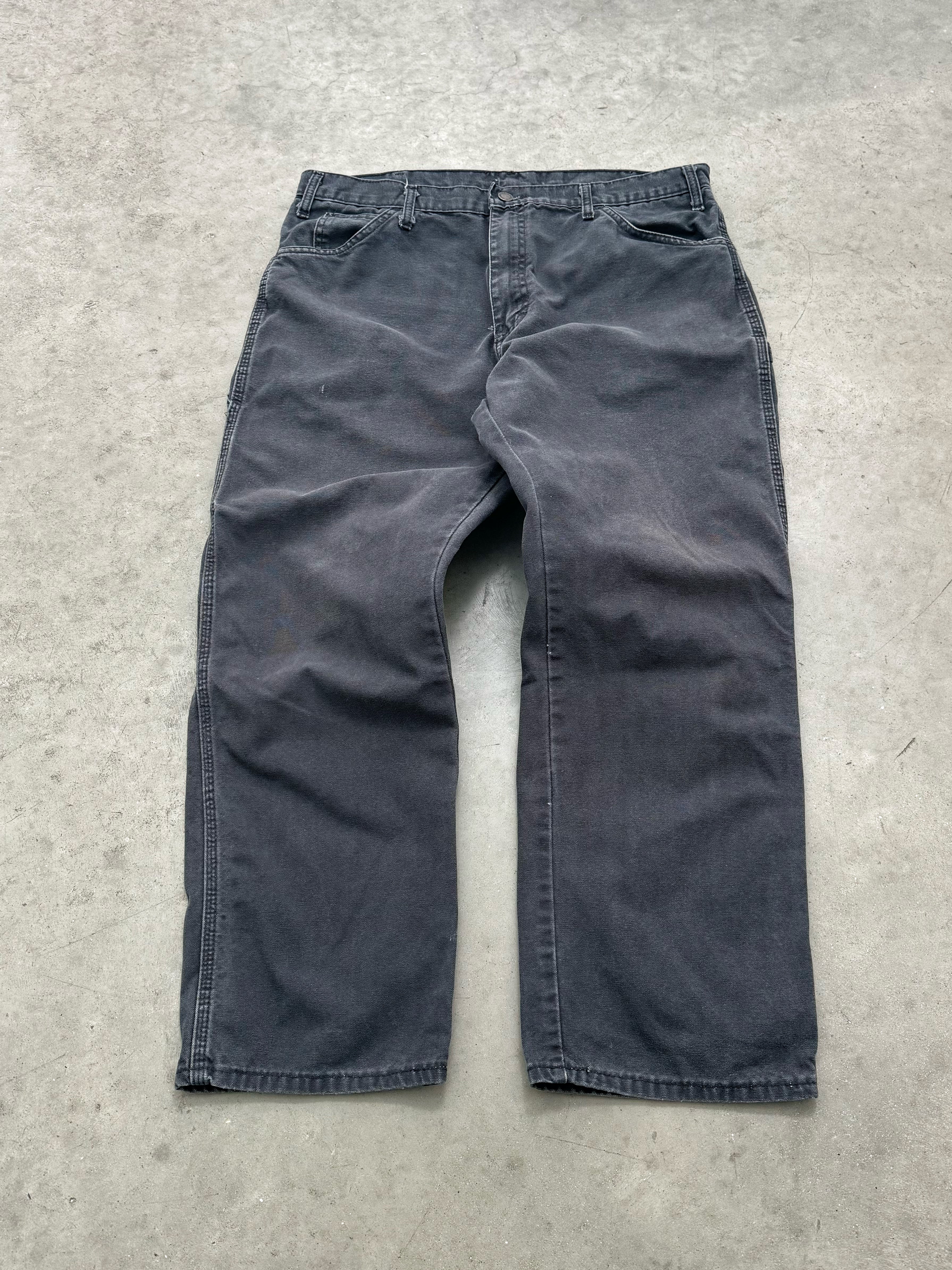 FADED BLACK DICKIES CARPENTER PANTS - 2000S